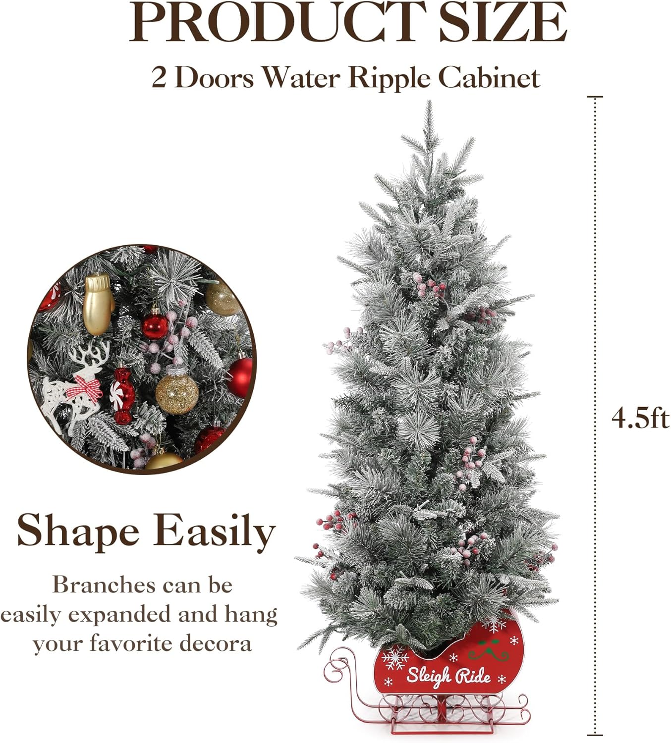 Qeetex LXL-PHO-0ZGXUKEK Artificial-Christmas-Trees - View #2