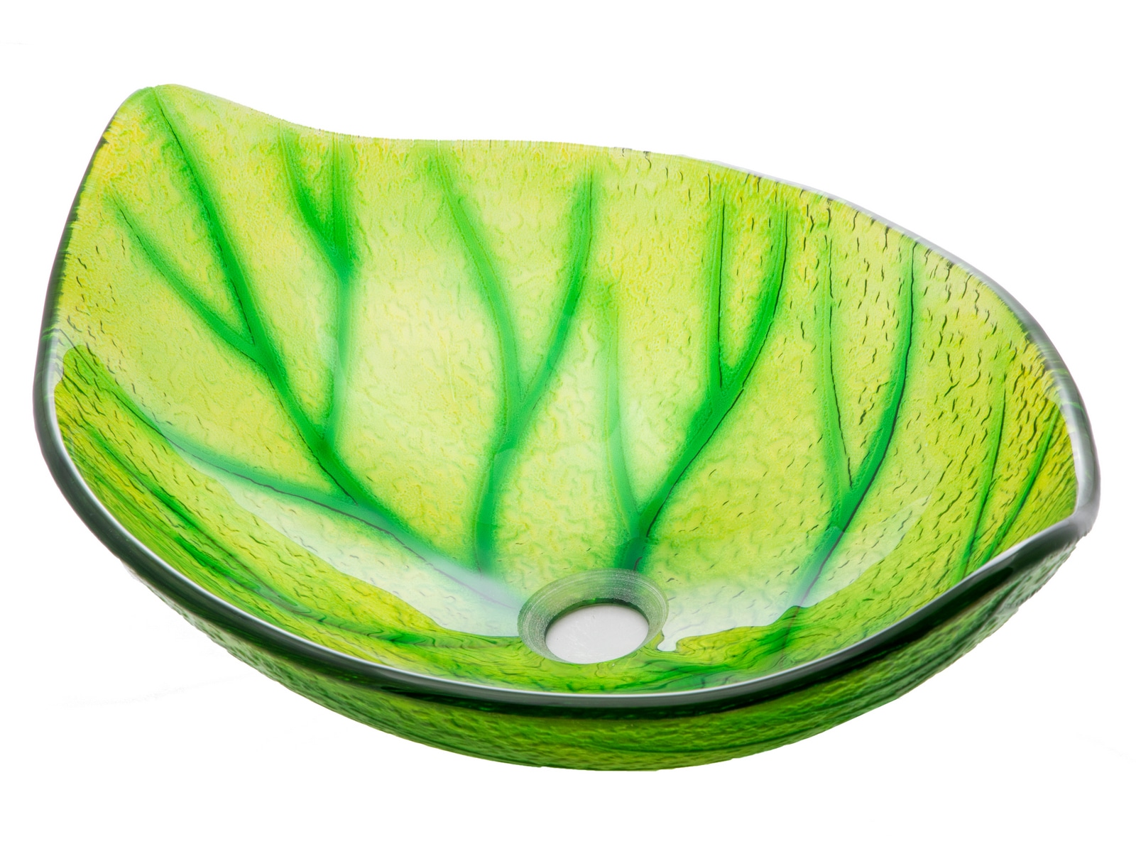 Eden Bath EBGS18 Glass Vessel Oval Modern Green Bathroom Sink ( 24.5-Inches x 14.5-Inches )