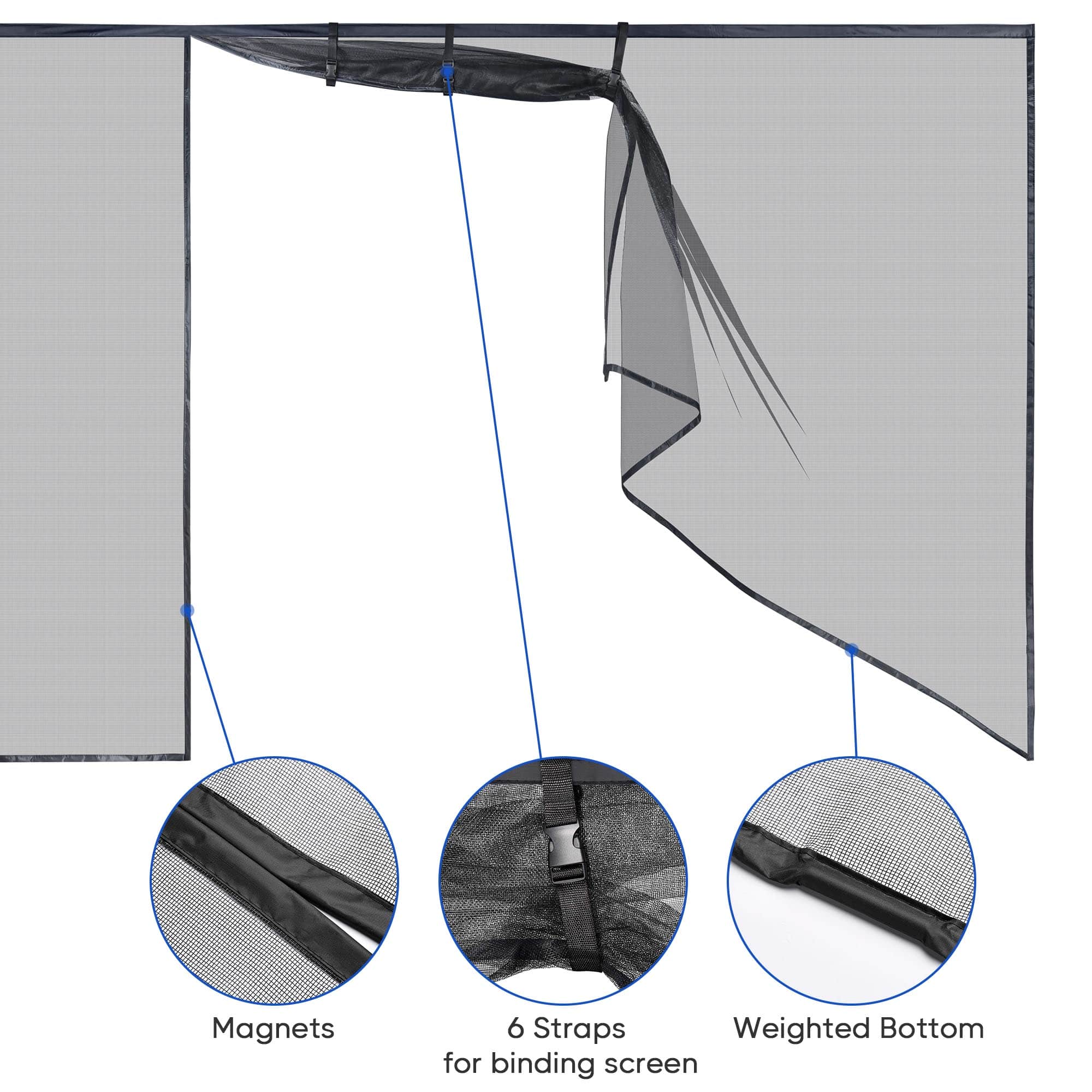 Yescom 06GDS001-16X7-06-LO Garage-Door-Screens - View #5