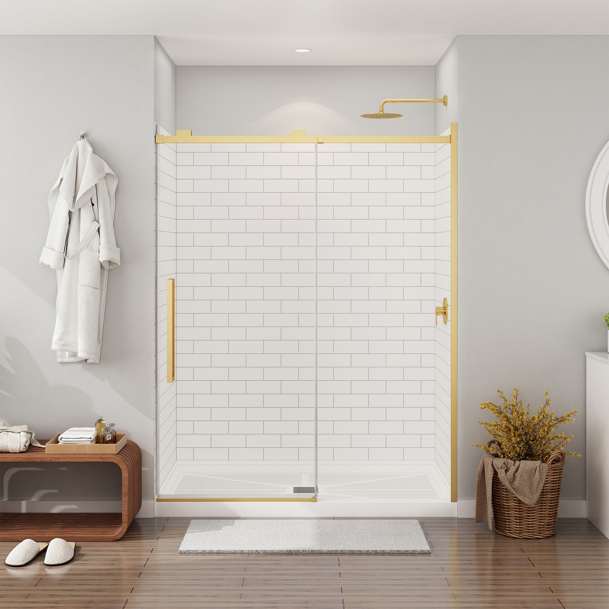 CASAINC CABR1301BG16C15 Alcove-Shower-Kit - View #3