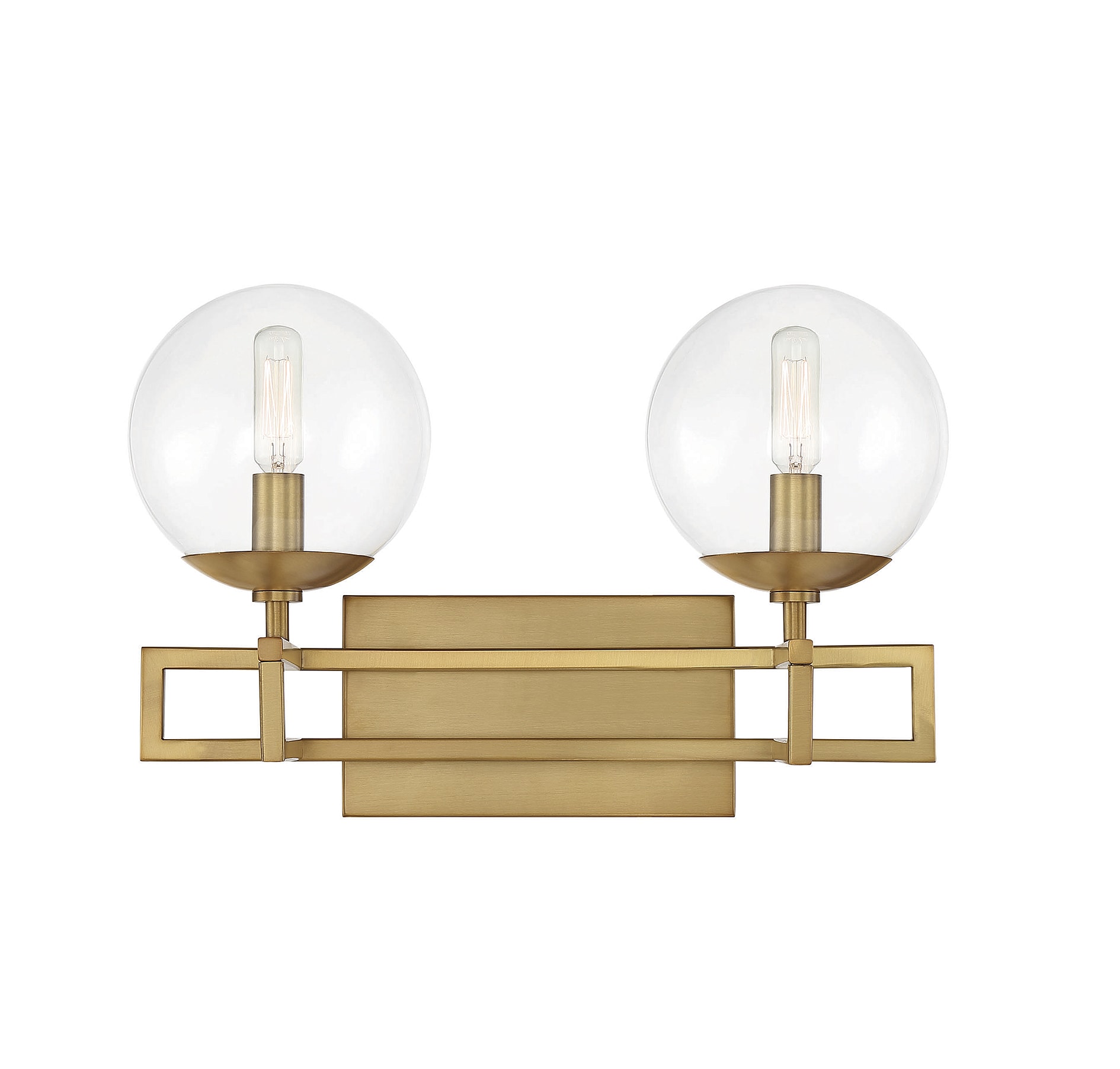 Savoy House Essentials 8-1860-2-322 Crosby 16-in 2 -Light Brushed Brass Modern/contemporary Vanity light