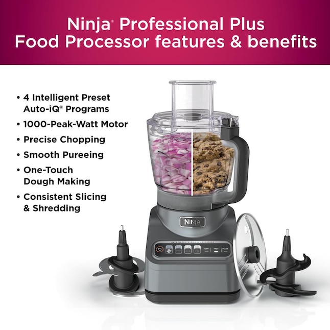 Ninja 9 Cups 1000-Watt Black Food Processor in the Food Processors