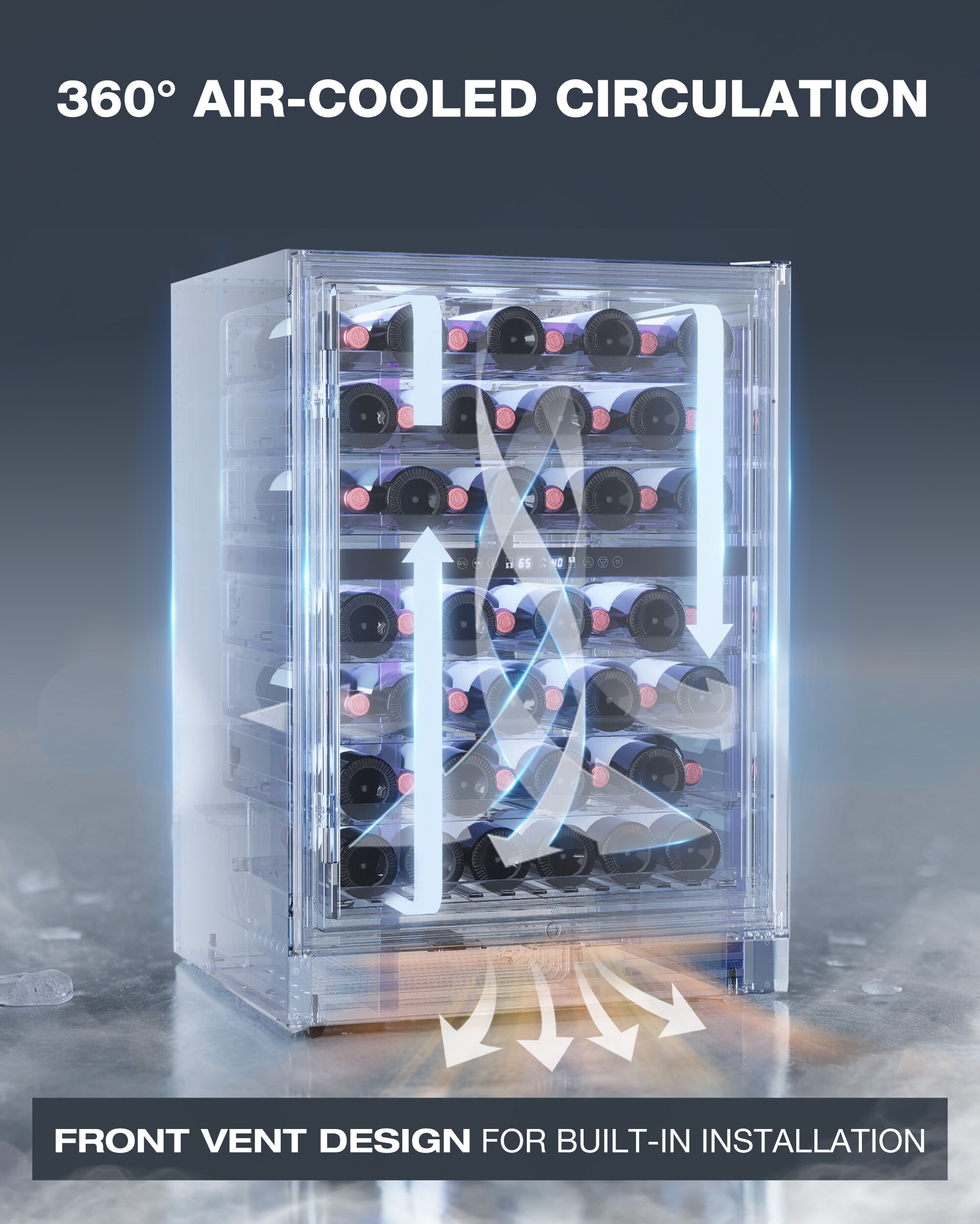 SIMZLIFE FWC006-24BL-S-LS-SC Wine-Chillers - View #6