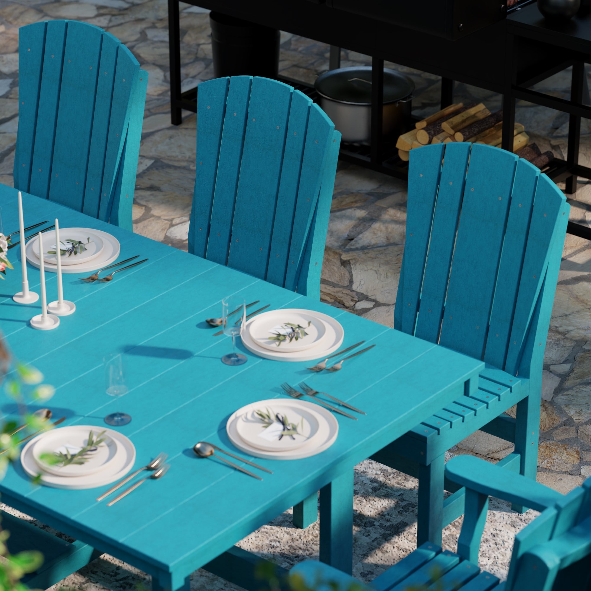 Wildridge LCC-190-AB Patio-Dining-Sets - View #4