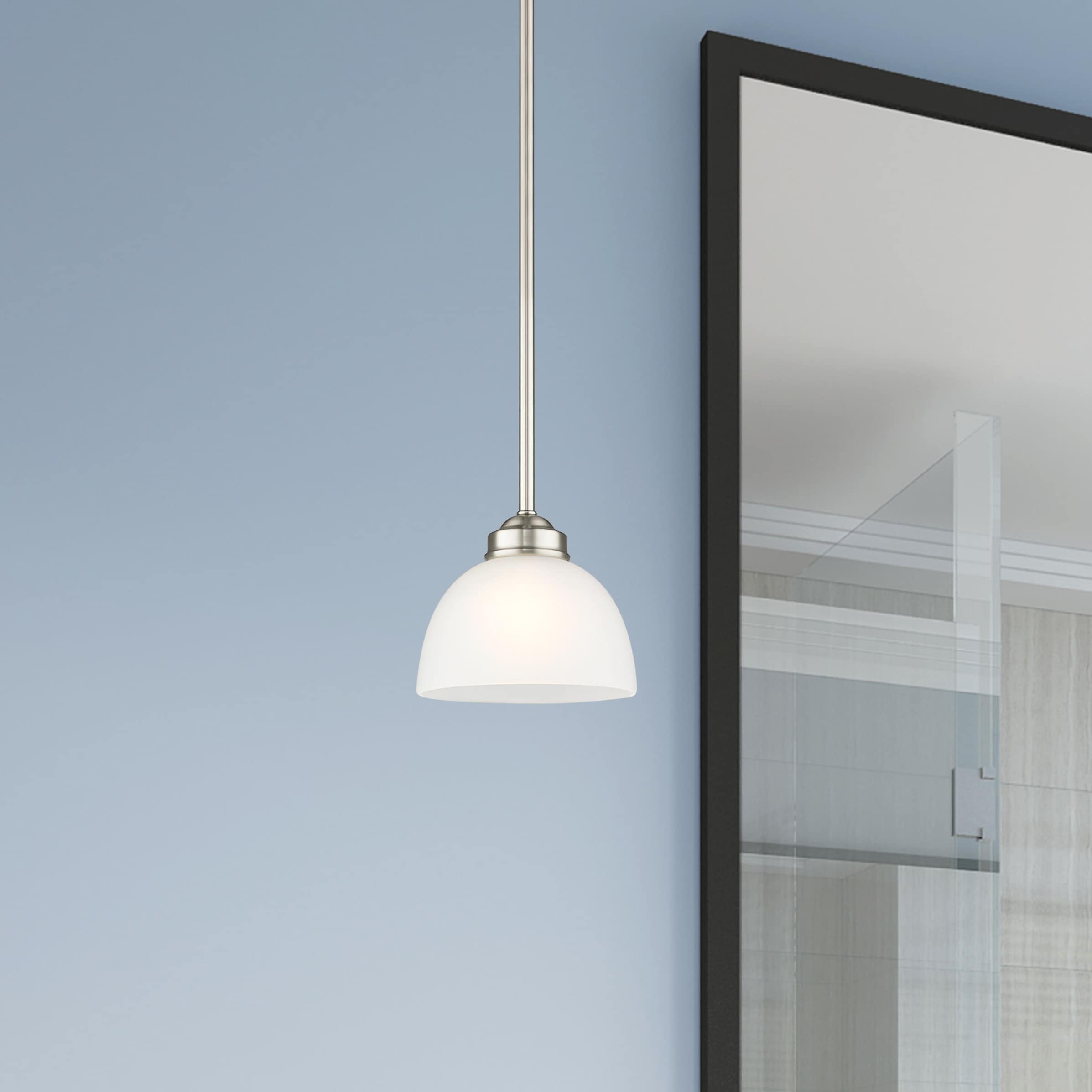 Somerset Sleek Contemporary Mini Pendant Light in Brushed Nickel