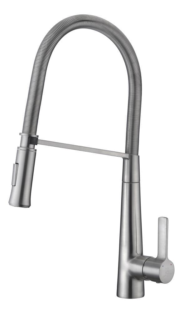 ANZZI Apollo Brushed Nickel Single Handle Pull-down Kitchen Faucet 