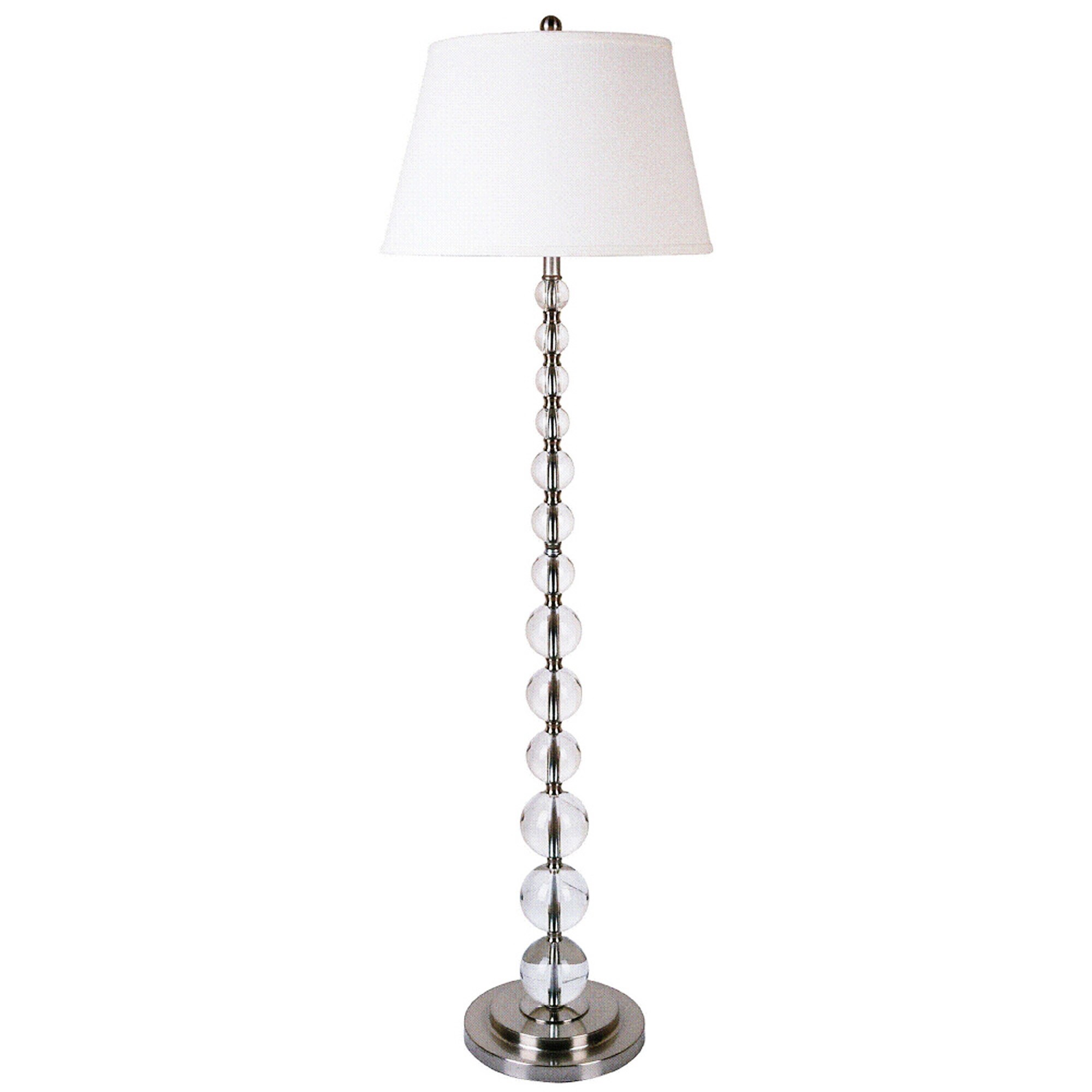 ore international crystal floor lamp