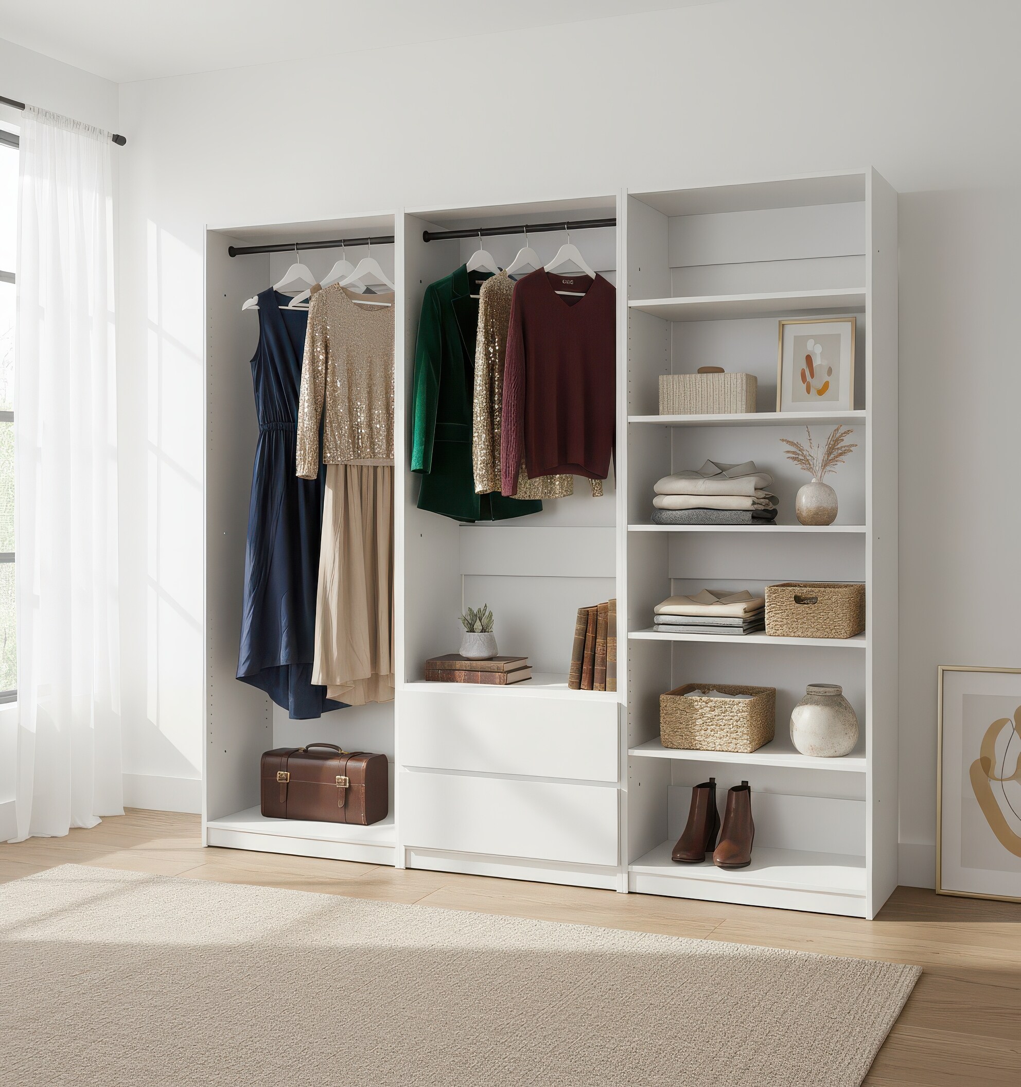 LOVMOR SF-J-B040S00141 Wood-Closet-Shelves - View #4
