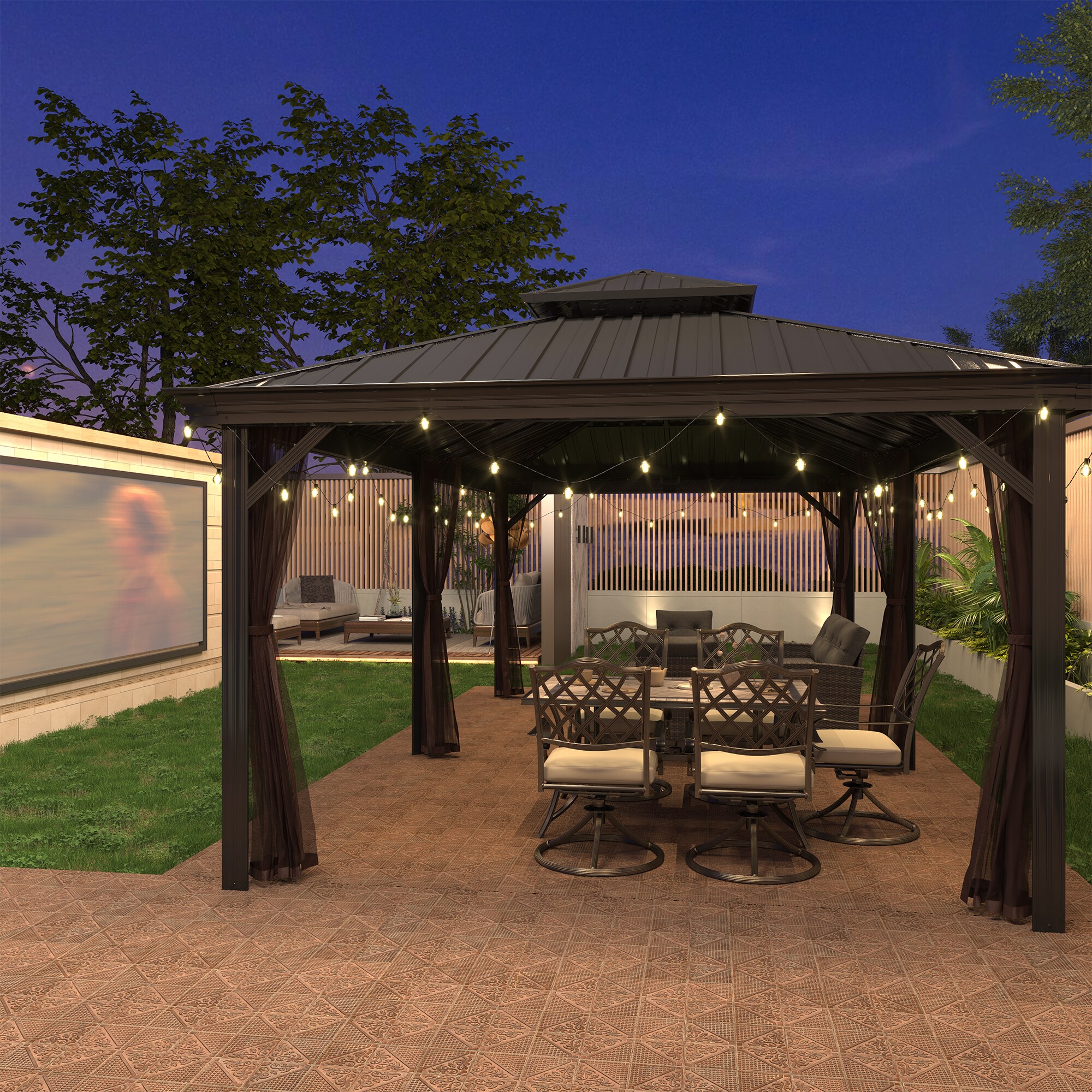 Mondawe MOA016-6 Wood-Resin-Gazebos - View #11