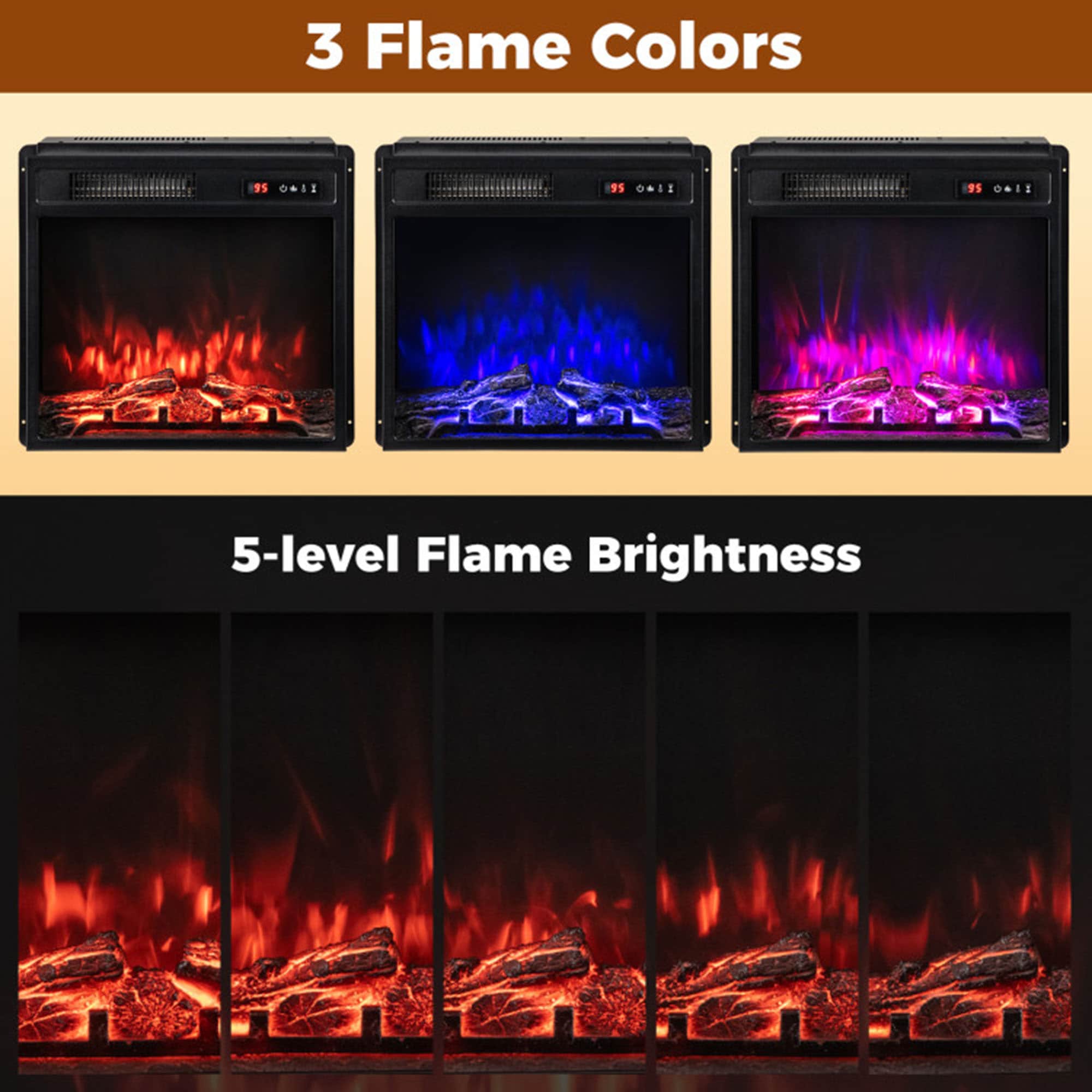 Clihome CL-FP11034US Electric-Fireplaces - View #4
