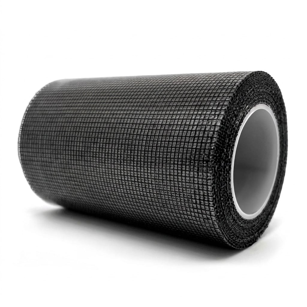Aoibox  Extra Wide Fiberglass Screen Repair Tape 4 in x 16 5 ft Black Adhesive Waterproof Window and Door Patch