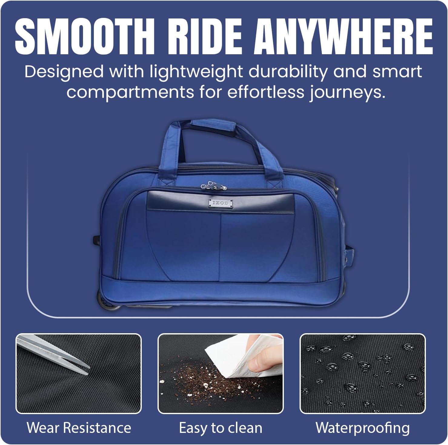IZOD 121-NAVY Luggage-And-Luggage-Sets - View #5