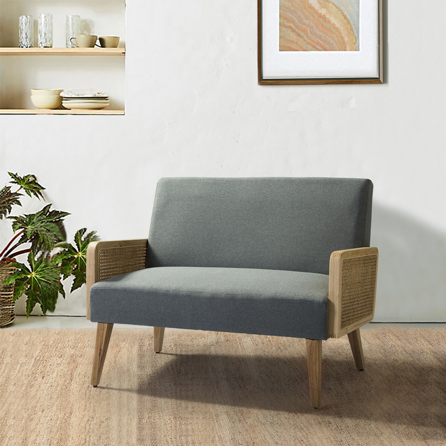 14 Karat Home CHS0045-BLUE Sofas-Loveseats - View #2