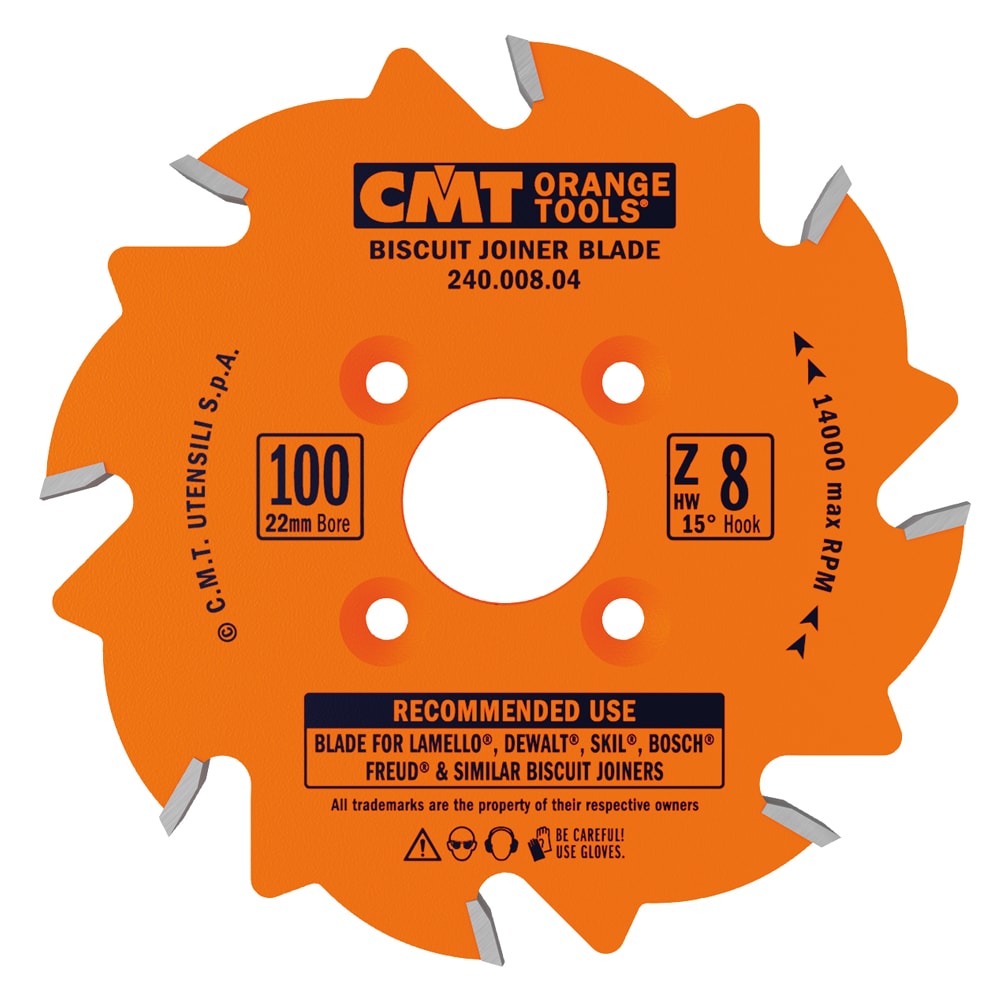 CMT 240.008.04 Industrial 4-in 8 -Tooth Fine Finish Carbide Circular saw blade Individual
