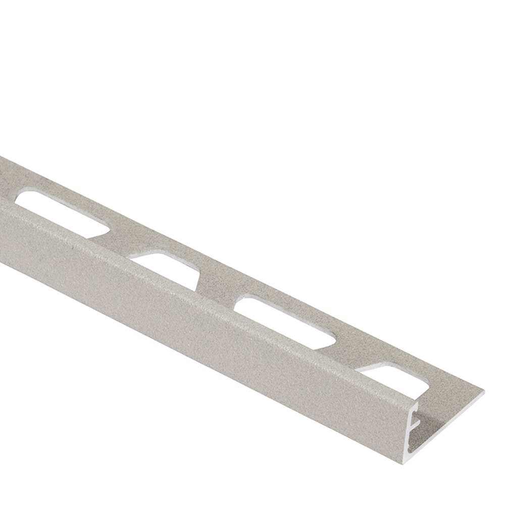 Schluter Systems Schiene 0.375-in W x 98.5-in L Greige Textured  Color-coated Aluminum L-angle Tile Edge Trim in the Tile Edge Trim  department at