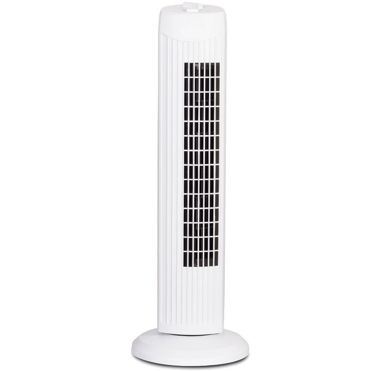 Slickblue 3-Speed High Velocity White Oscillating Tower Fan for Office Bedroom Living Room- 28-Inch 120-Volt