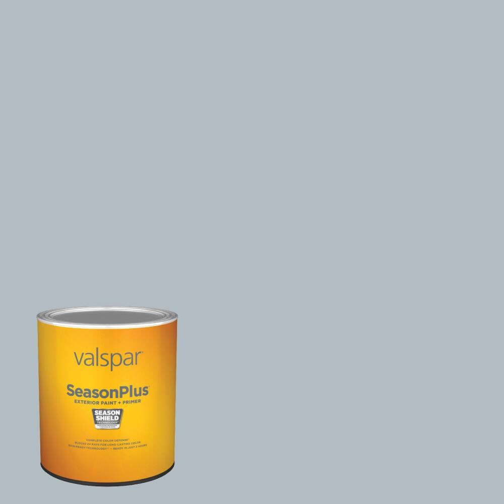 Valspar SeasonPlus Flat Grey Brook 5001-1b Latex Exterior Paint ...