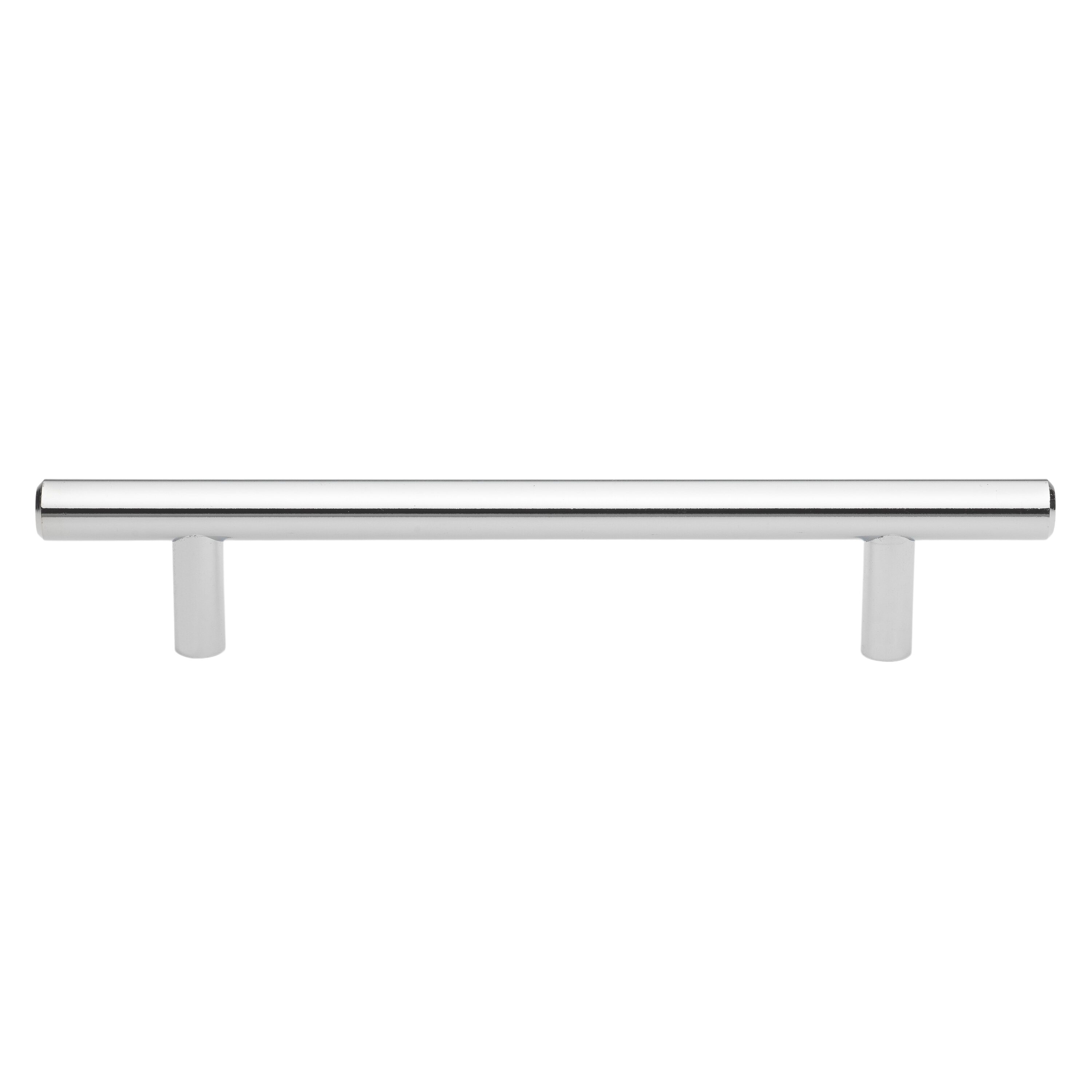 GlideRite Hardware 5002-128-PC-5 5-1/16 in. Center to Center Polished Chrome Classic Bar Pull - 5002-128-PC