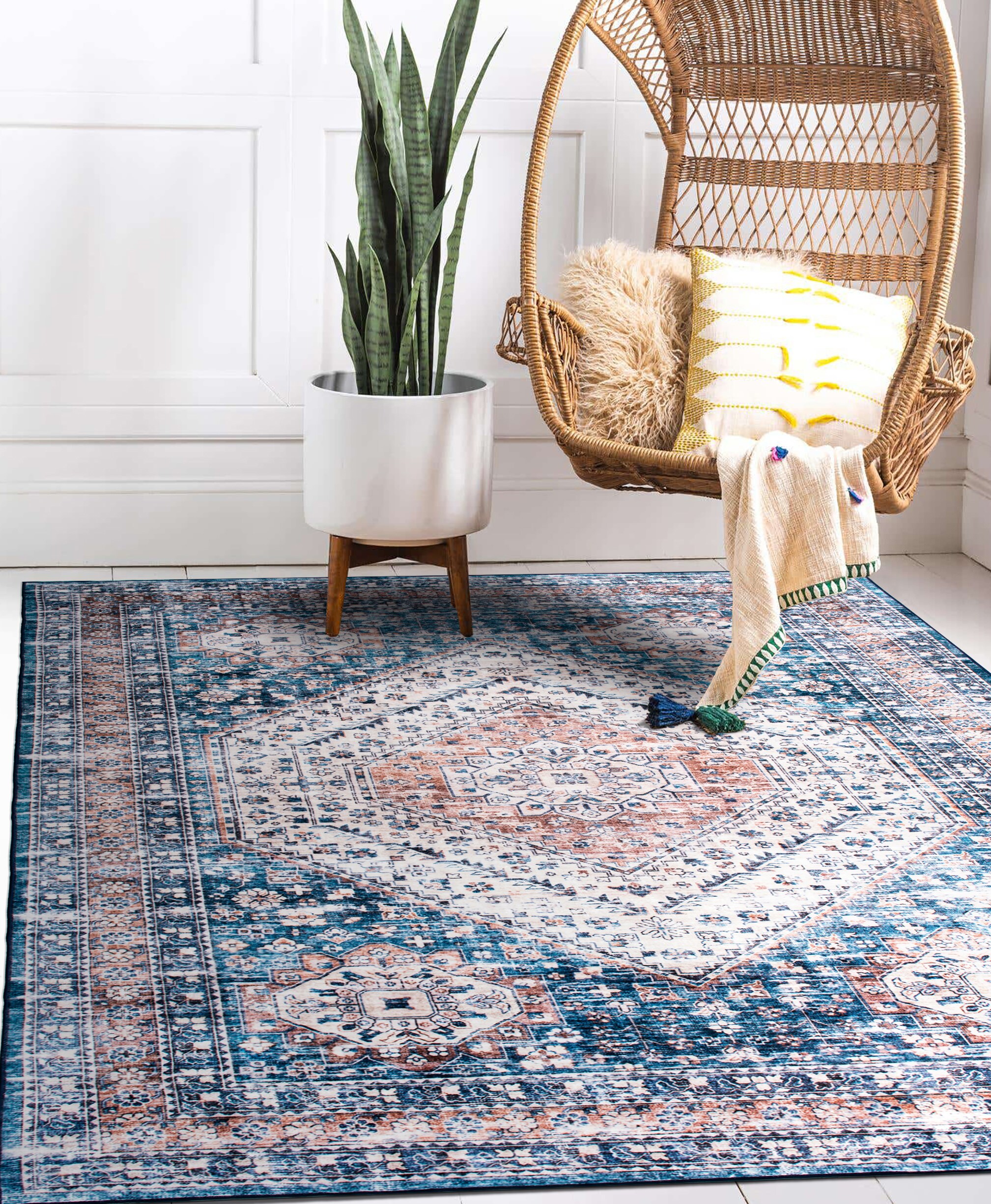 World Rug Gallery 7026BLUE5X7 rugs - View #10