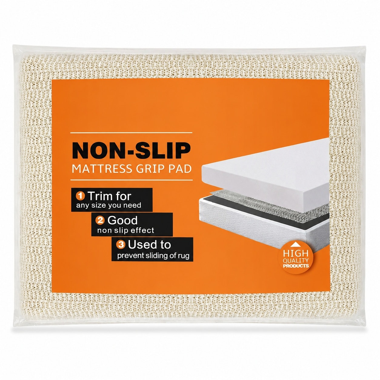 SenQWFa -  Non Slip Grip Pad for Twin Size Mattress Keeps Mattress in Place for a Great Nights Sl...