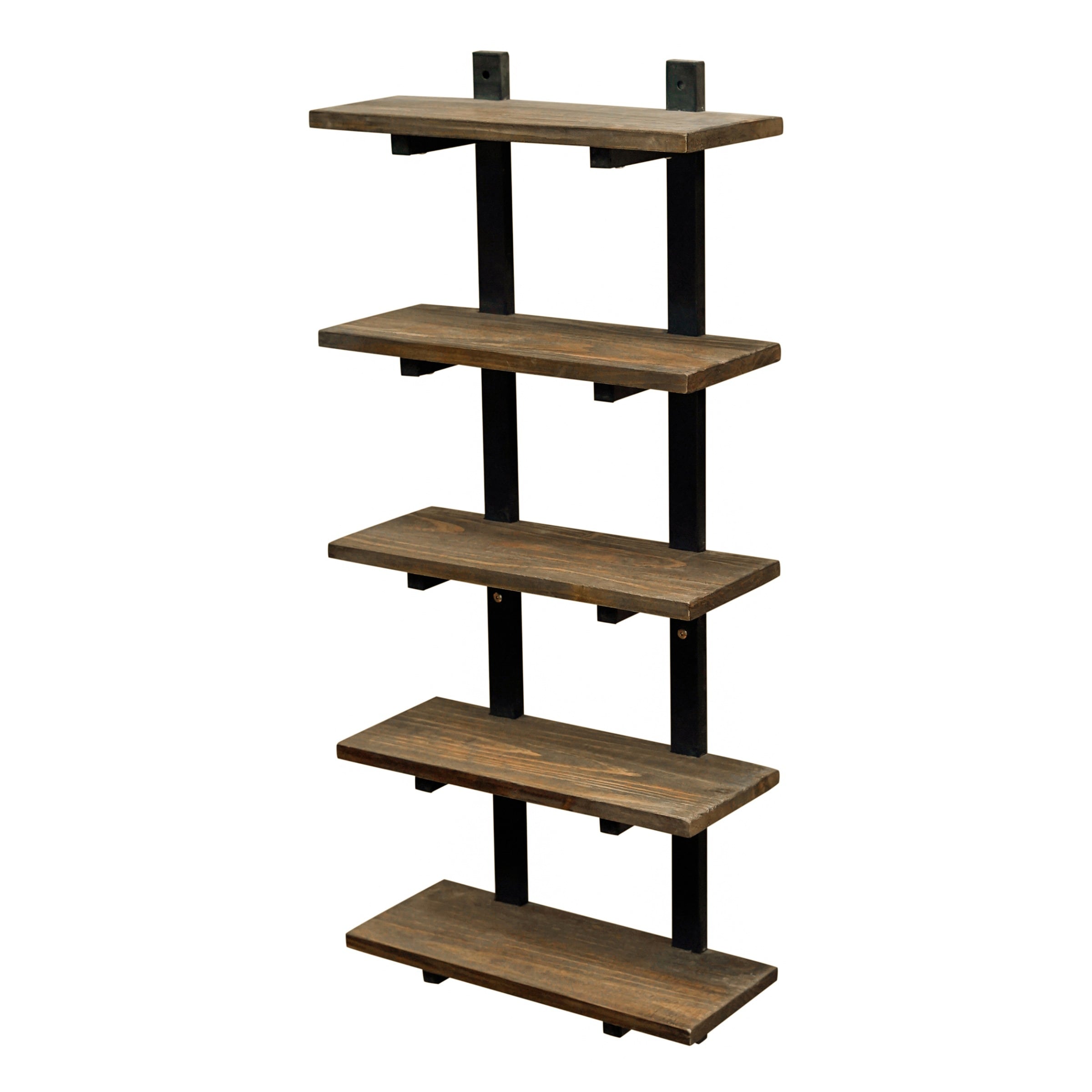 Alaterre Furniture Natural 5 -Tier Wood Freestanding Bathroom Shelf ( 20-in x 48-in x 8-in )