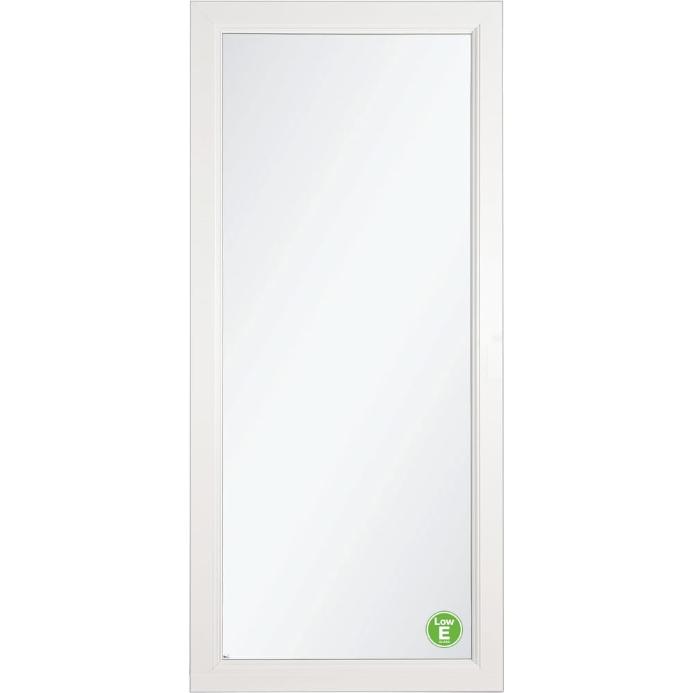 Signature Selection Low-E 36-in x 81-in White Full-view Interchangeable Screen Aluminum Storm Door | - LARSON 14904032E