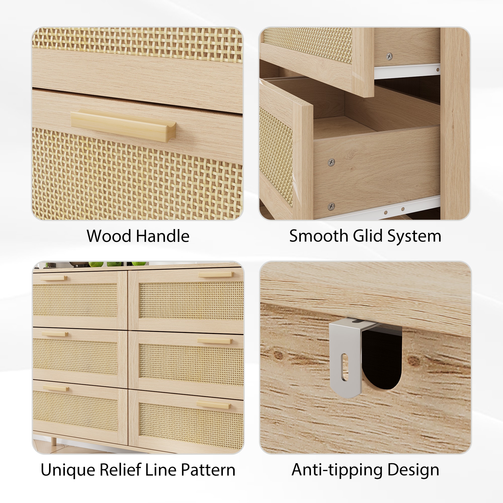 Clihome CL-JH-009014-GR-N dressers - View #7