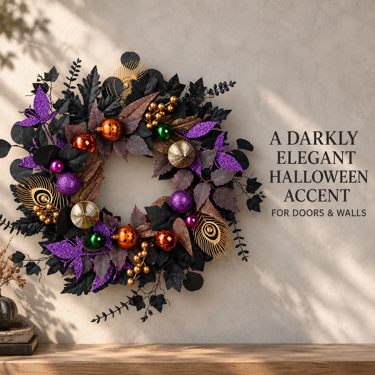 WZK 253111047468 Artificial-Halloween-Wreaths - View #2