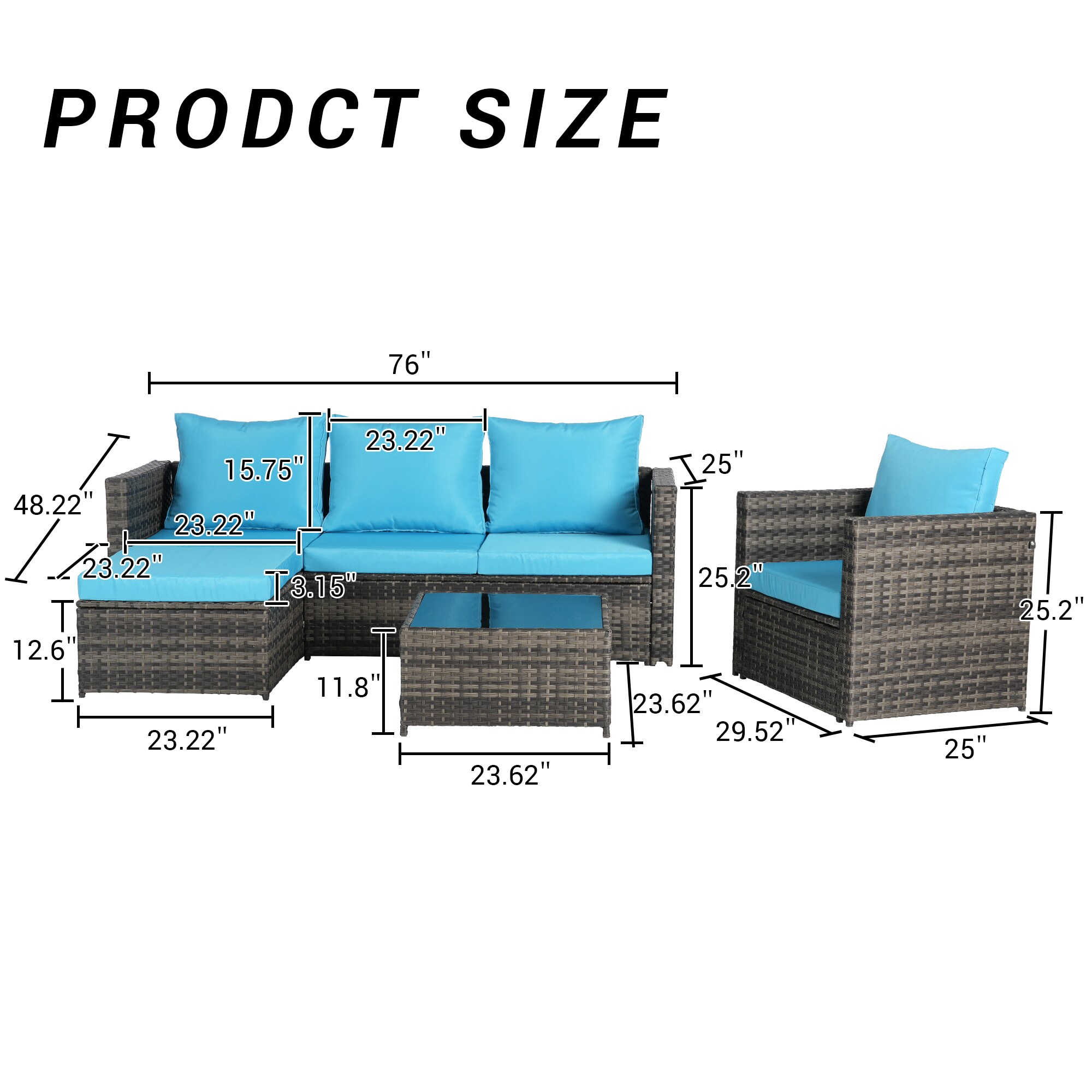 Gaierptone CRXJP8EZC7J Patio-Conversation-Sets - View #6