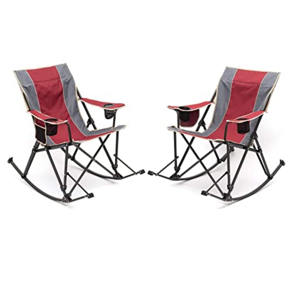 Clihome CL-P2AC2457XRD1 Polyester Red Folding Beach chair