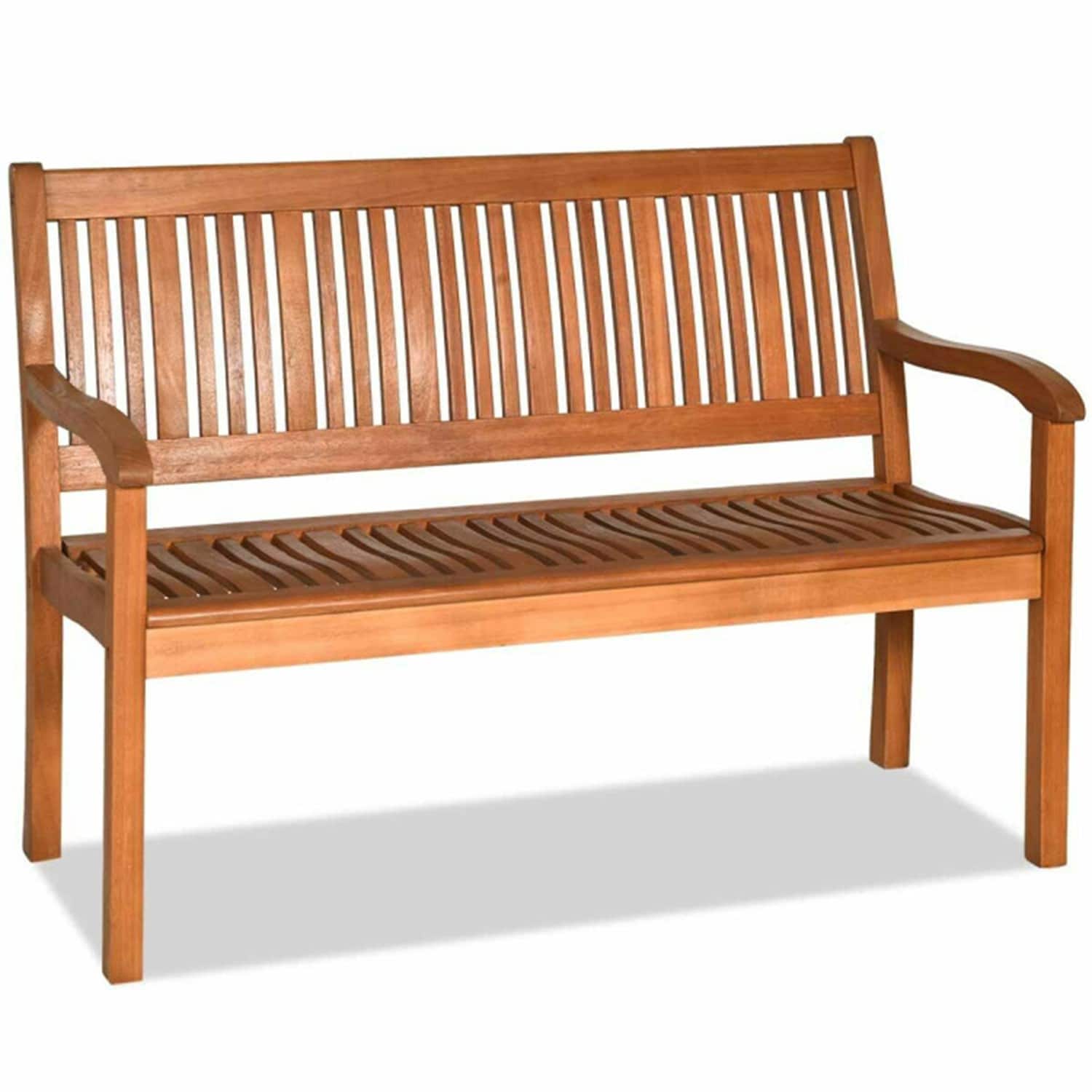 Mondawe 954-HY 50-in W x 36-in H Natural Eucalyptus Love seat Bench