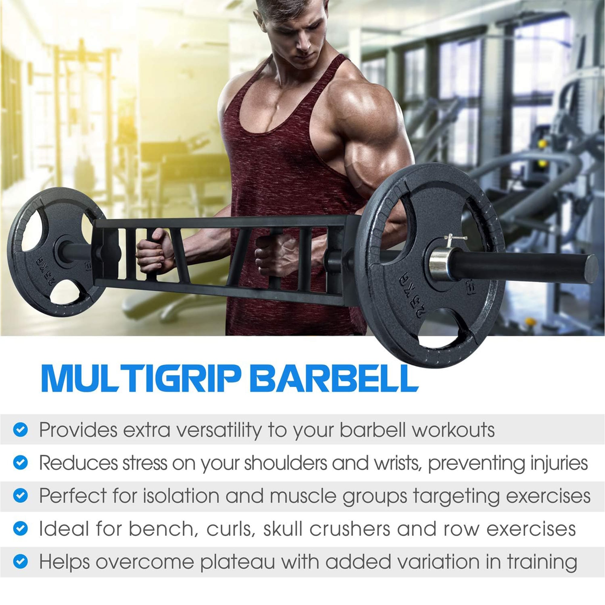 Yes4All 9RV3 Barbells-Weight-Bars-Plates - View #4