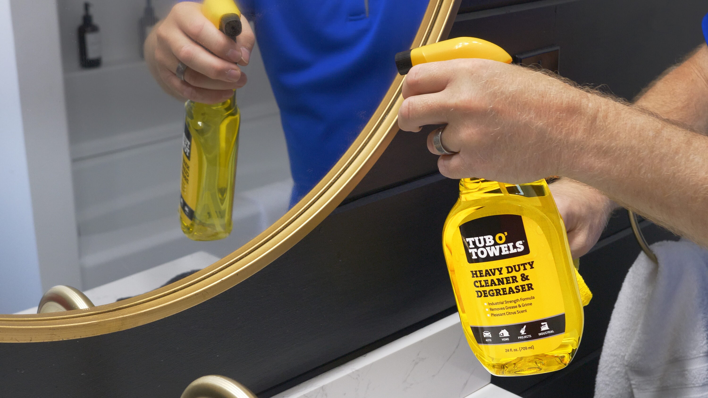 New Tub O' Towels spray delivers degreasing power