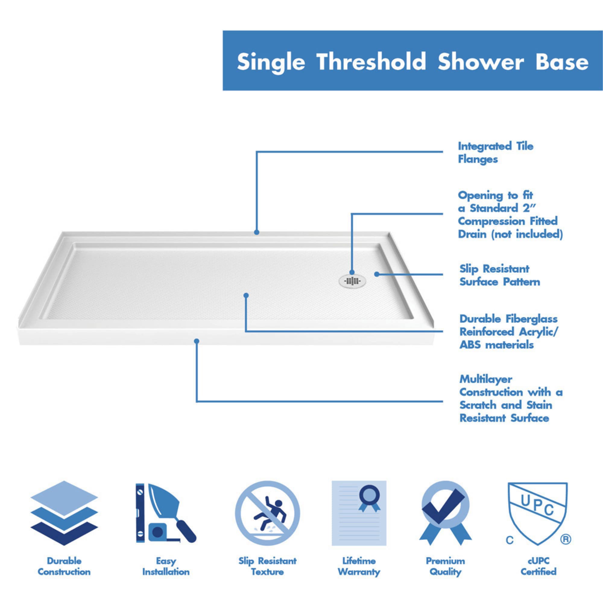 DreamLine DLT-1142602 Shower-Floors - Thumbnail View #2