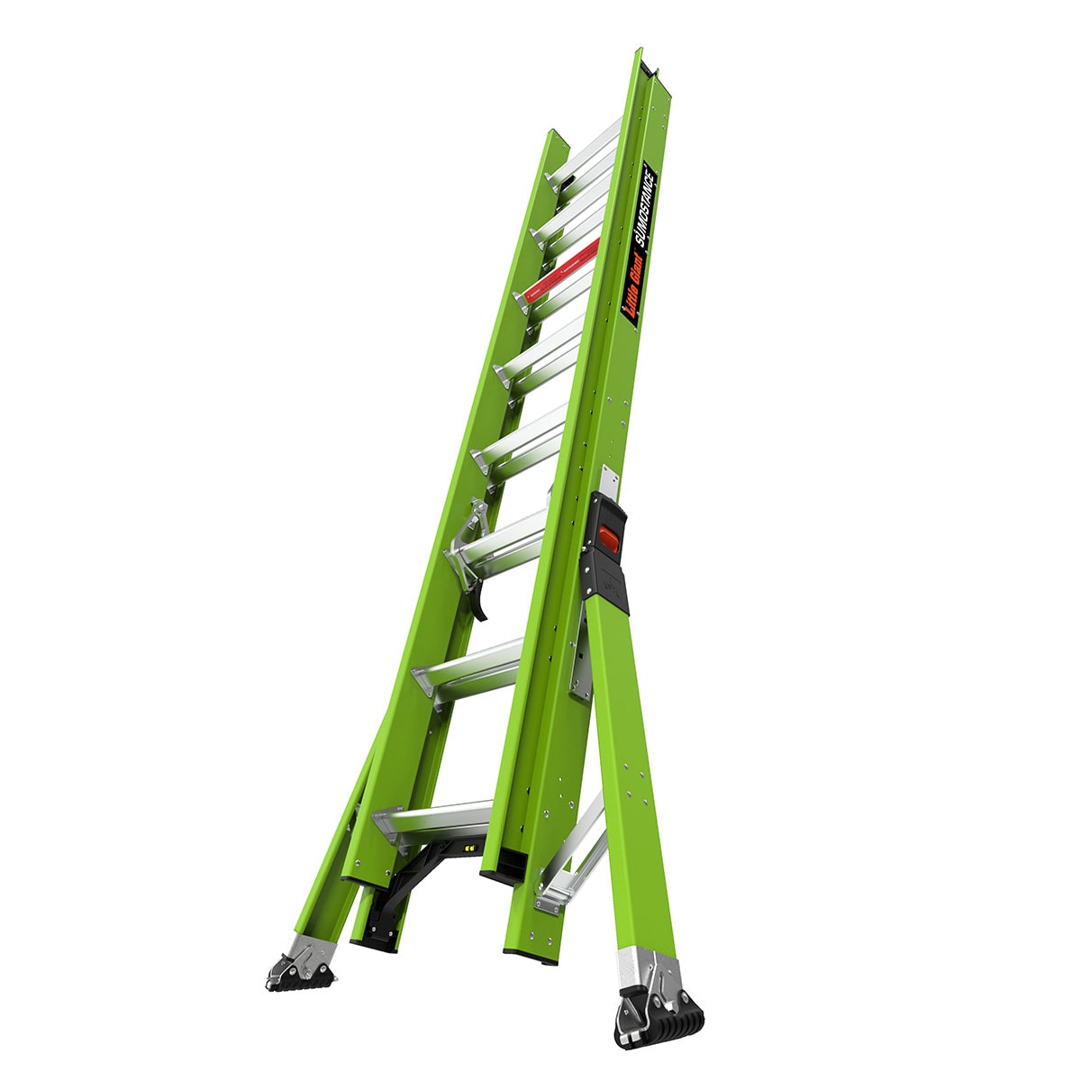 Little Giant Ladders Sumostance M16 16-ft Fiberglass Type 1a- 300-lb Load  Capacity Telescoping Extension Ladder