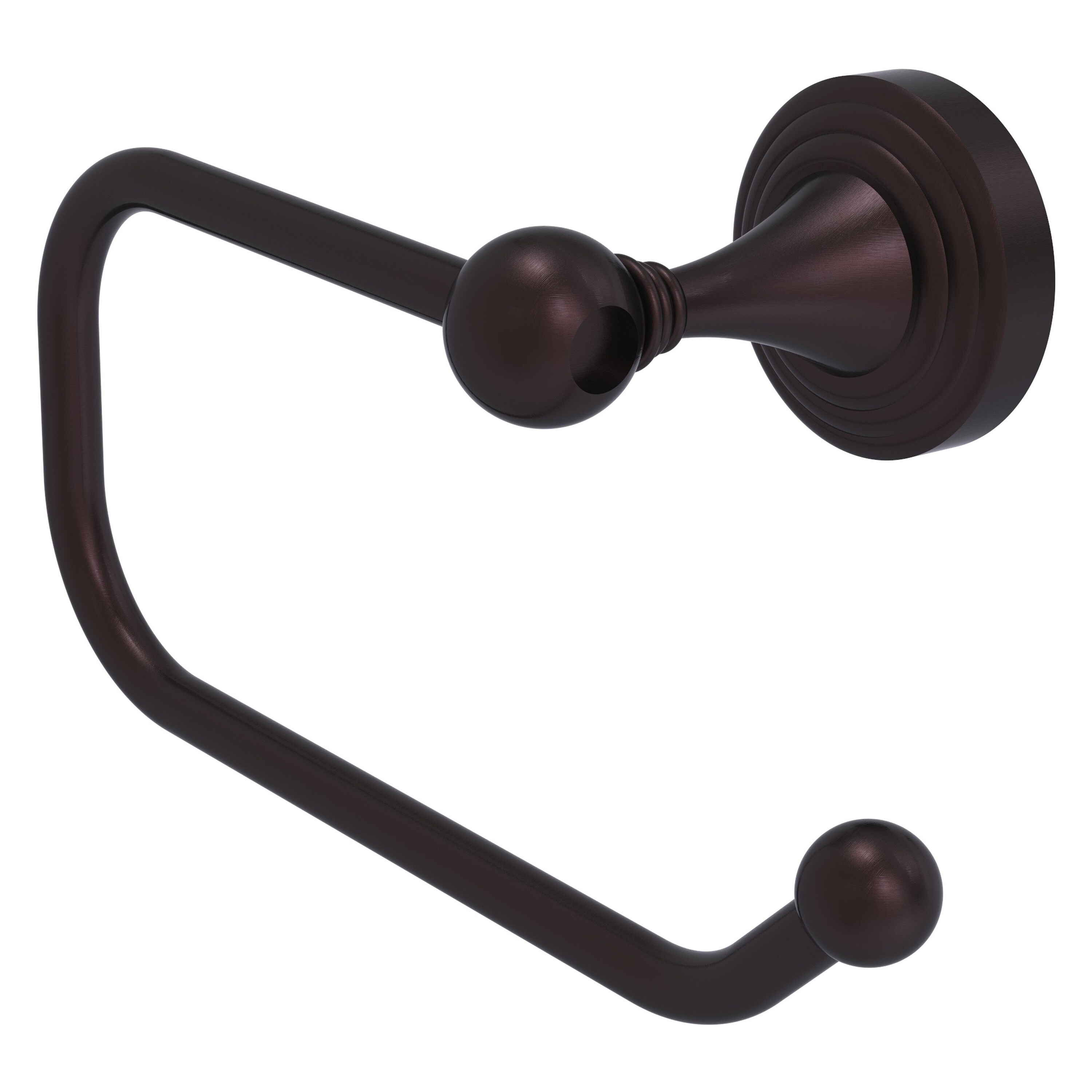 Allied Brass SG-24E-ABZ Sag Harbor Antique Bronze Wall mount Single post Toilet Paper Holder 1 -Rolls with Storage