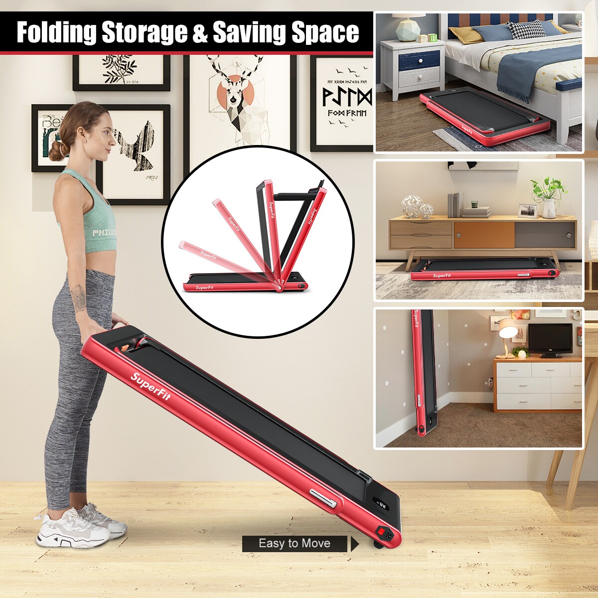 Costway SP37067RE treadmills - View #6