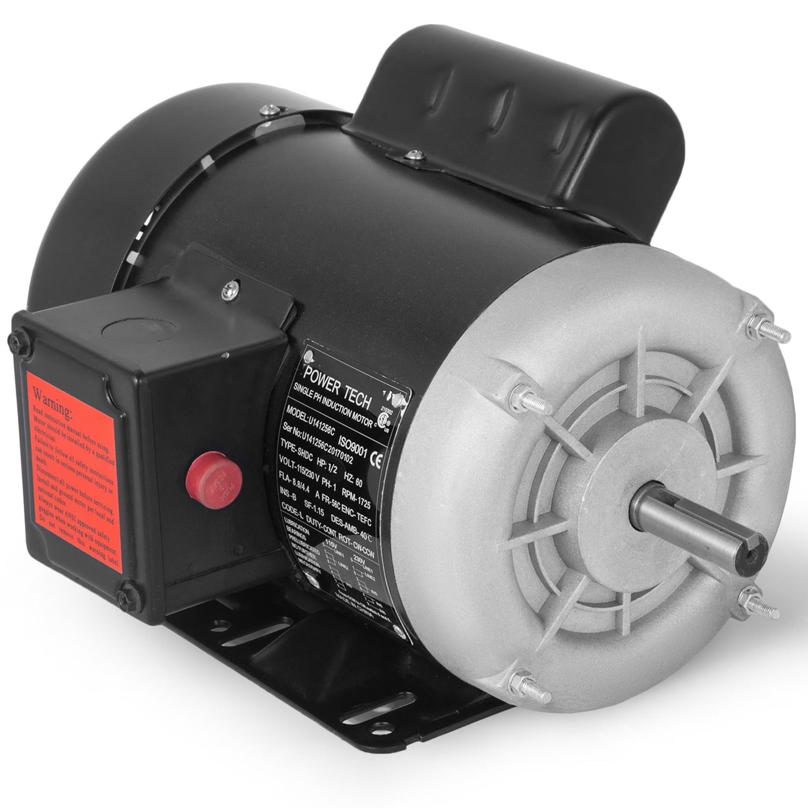 VEVOR 1745-RPM Air Compressor Motor 0.75-HP Replacement Engine for Generator DJ143456000000001V6 Sansujyuku sansujyuku.com