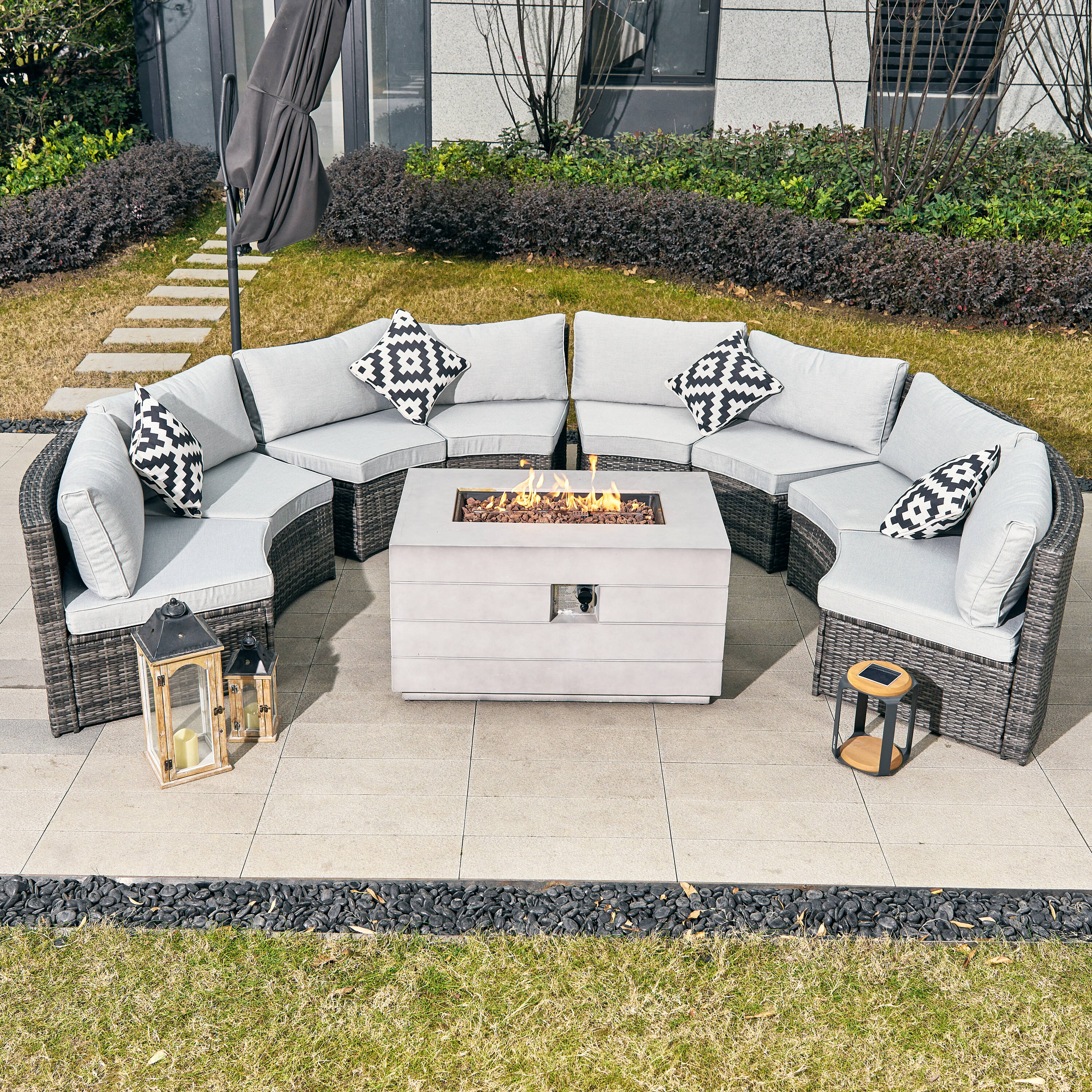 Direct Wicker DWS-1205B8SS&2150-G Patio-Conversation-Sets - View #8