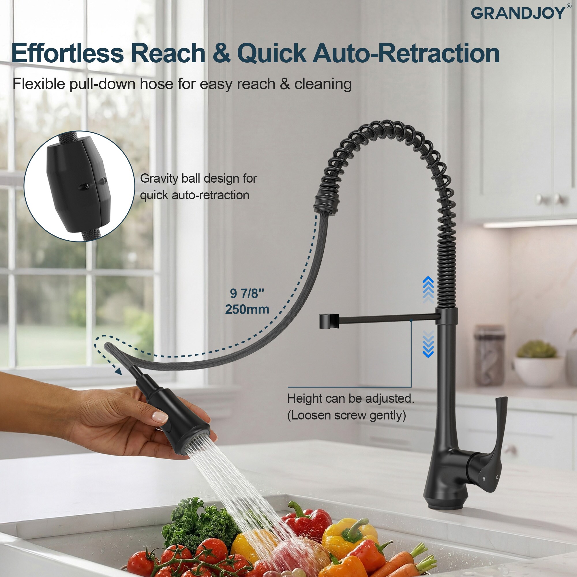 GRANDJOY GJ12-KF99K-BL Kitchen-Faucets - View #4