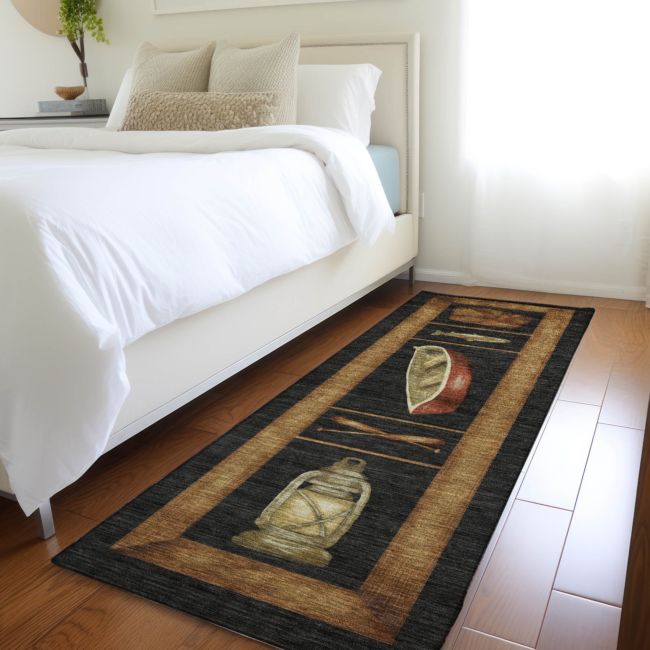 Addison Rugs AMF144MI2X8 Mayfield AMF144MI 2 x 7 (ft) Loomed Polyester Midnight Rectangular Indoor Geometric Machine washable Area rug