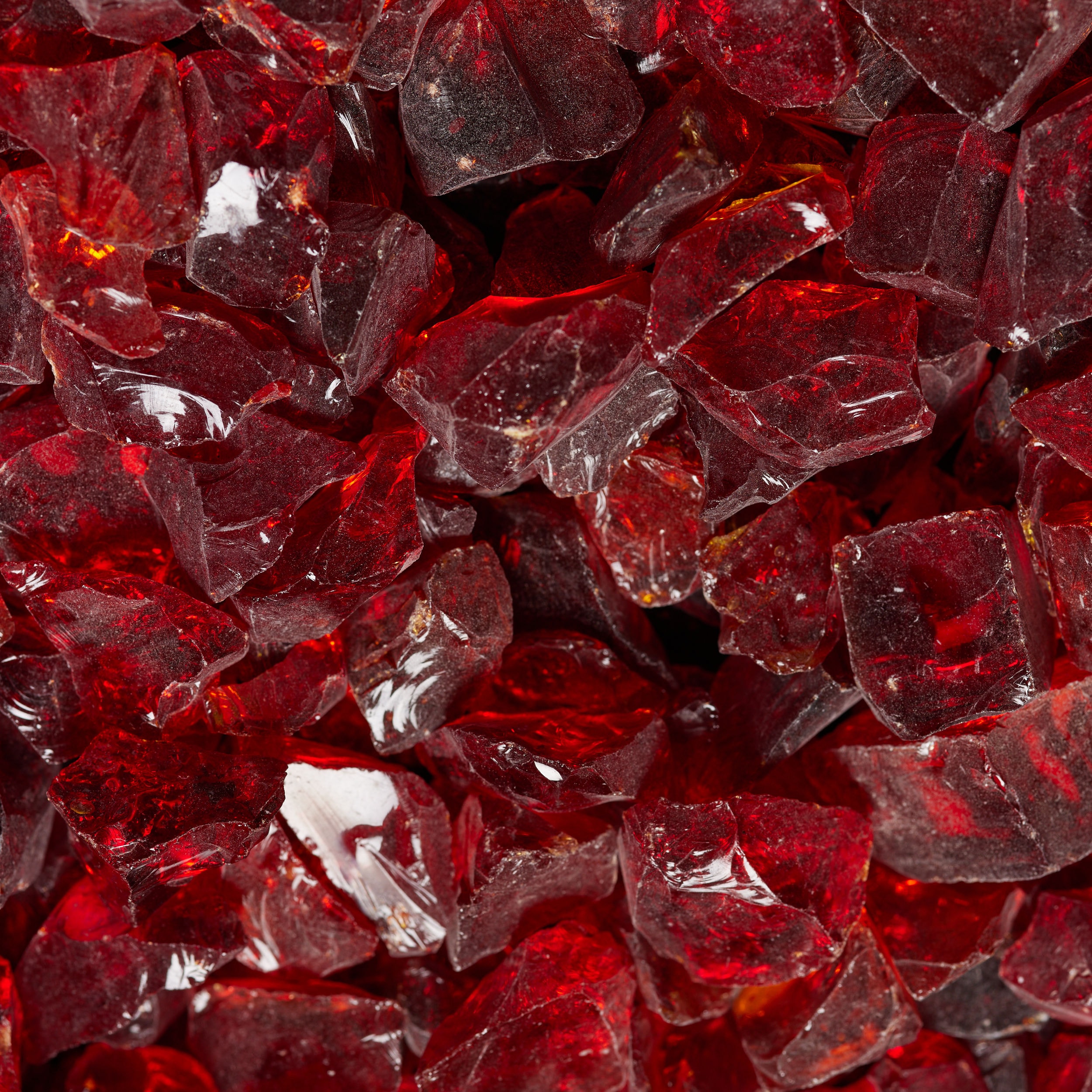 Dragon Glass Red Landscape Glass 20 Lb Bag - 1 2-in Size - Tumbled For 