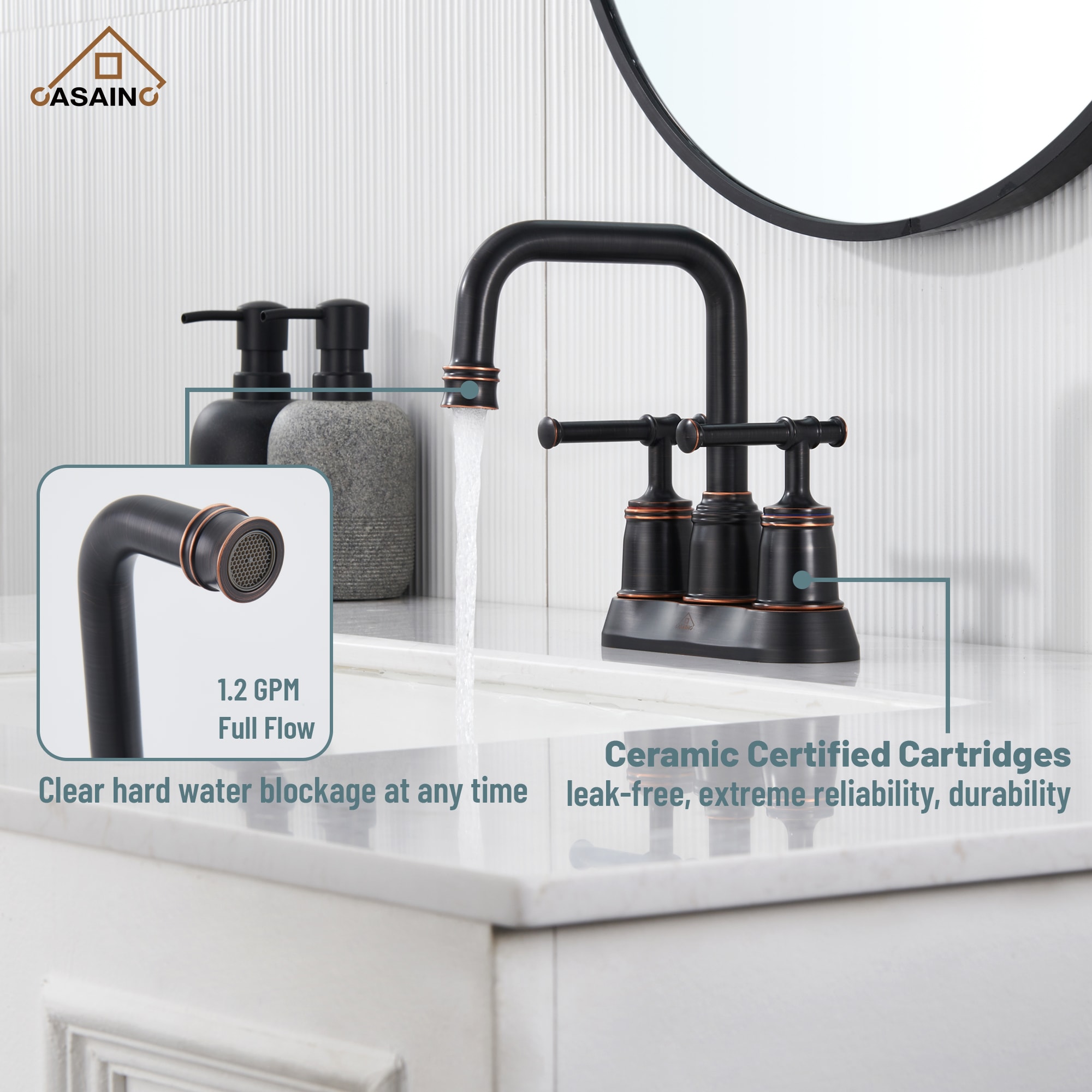 CASAINC KCL0017-ORB Lavatory-Faucets - View #8