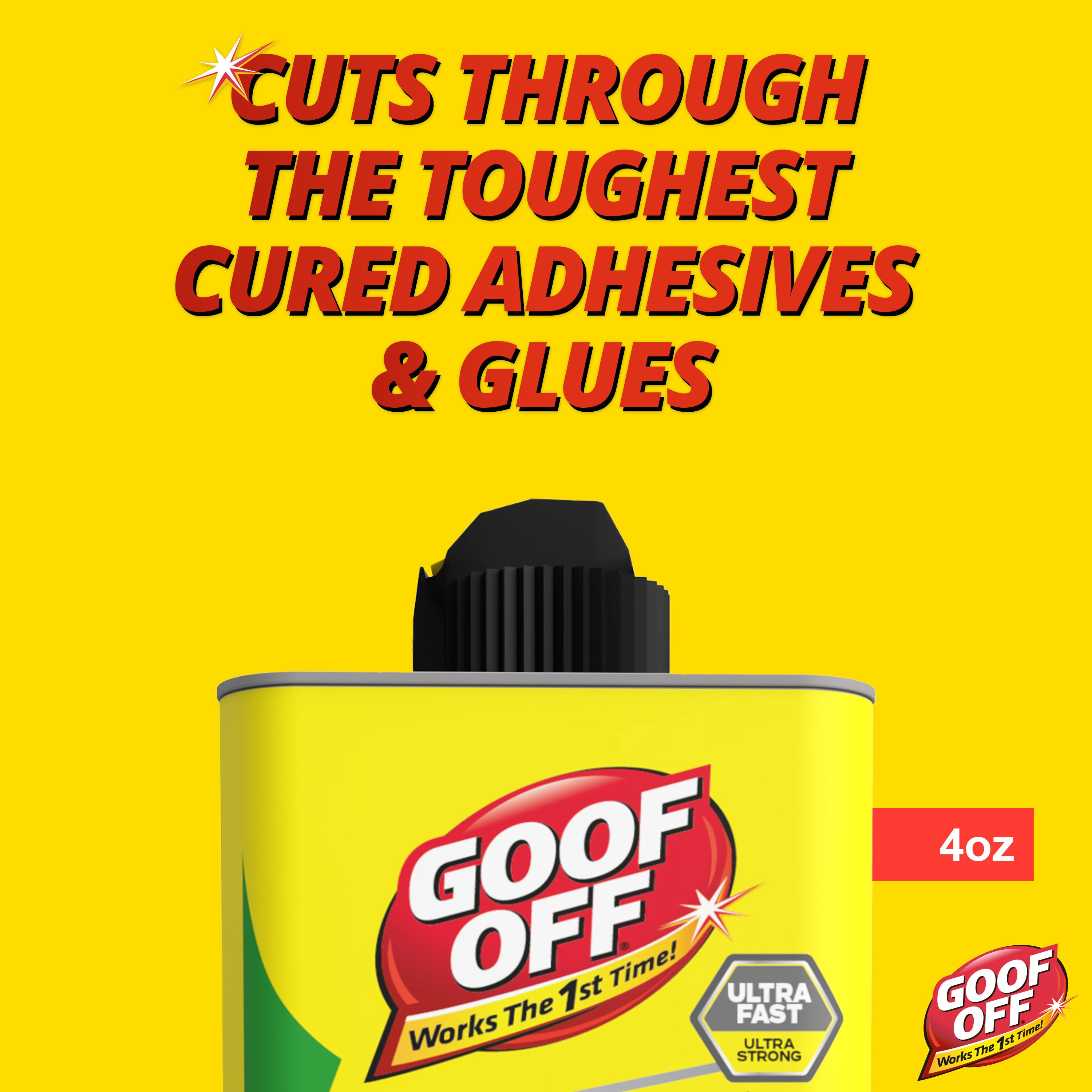 Goof Off Super Glue Remover, 4.5 oz - Scented Liquid Adhesive Remover -  Pour Bottle - Removes Super Glue, Epoxy & Gorilla Glue - Works the First  Time in the Adhesive Removers department at