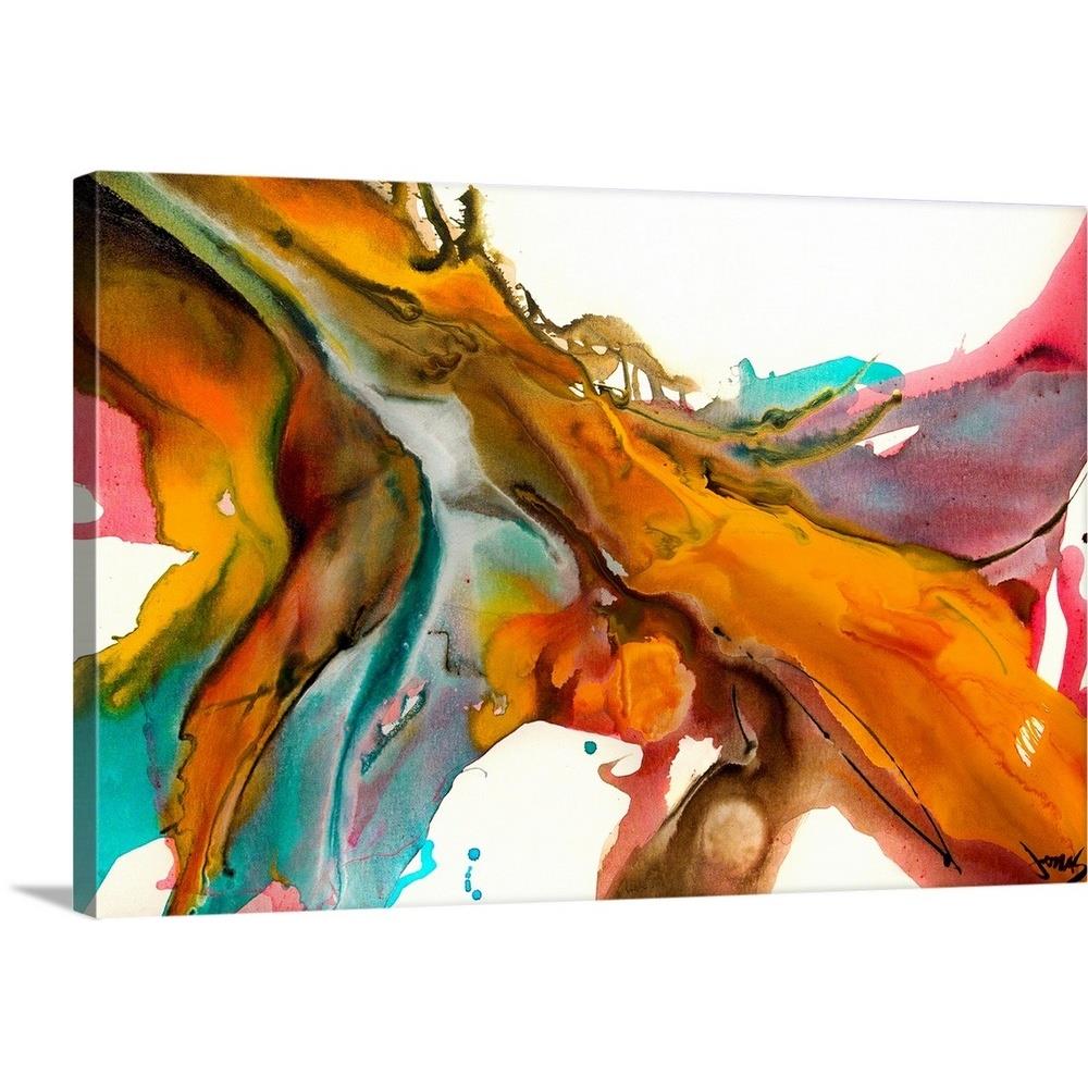 GreatBigCanvas 16-in H x 24-in W Abstract Print on Canvas | 2490316-24-24X16