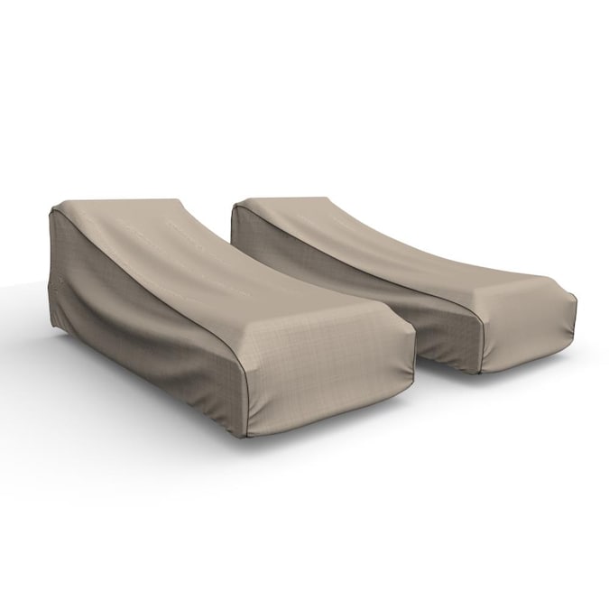 Budge English Garden Extra Large 36 In H X W 86 Depth Outdoor Chaise Lounge Cover Tan Tweed 2 Pack The Patio Furniture Covers Department At Com - English Gardens Patio Furniture Covers