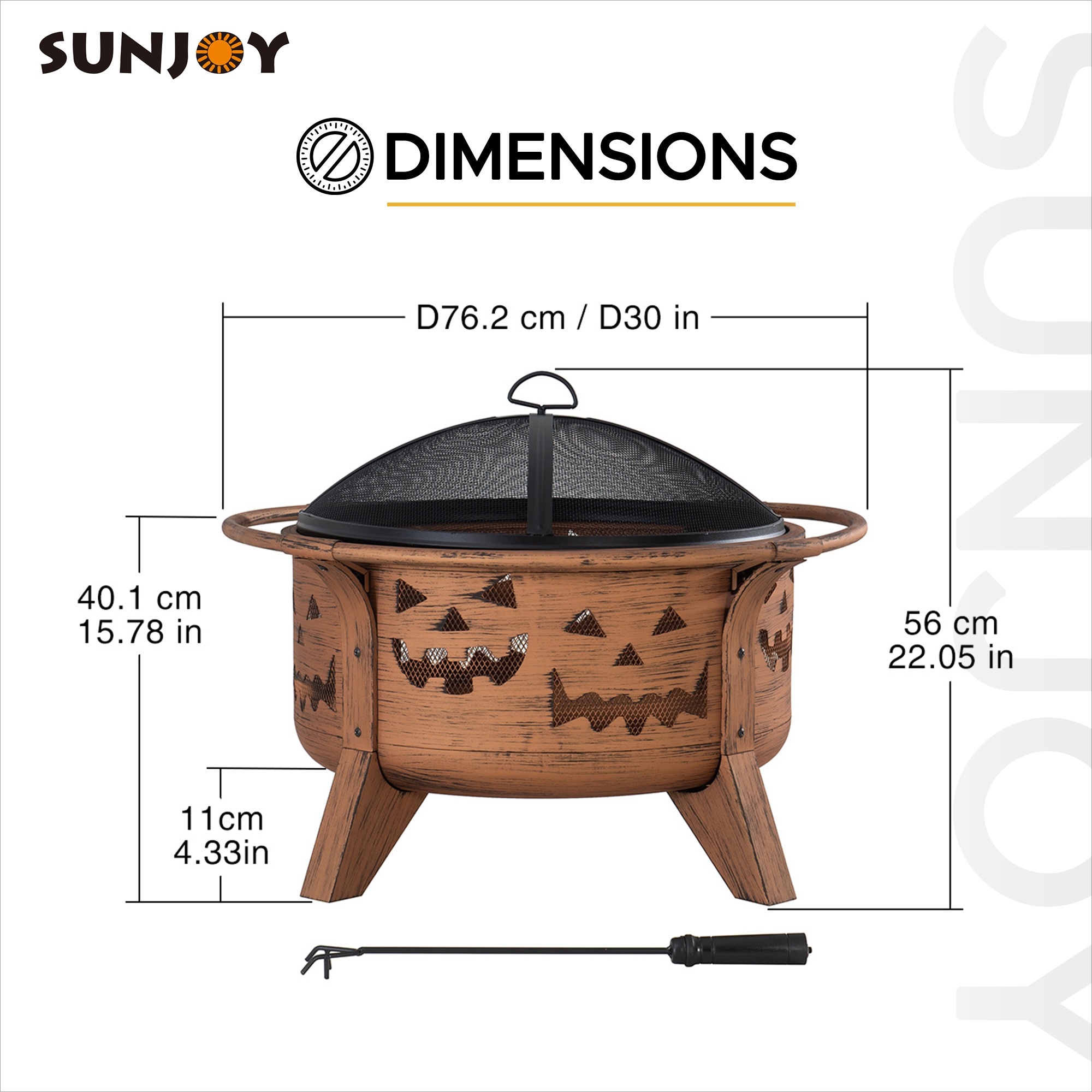 Sunjoy A301026900 Outdoor-Woodburning-Firepits - View #10