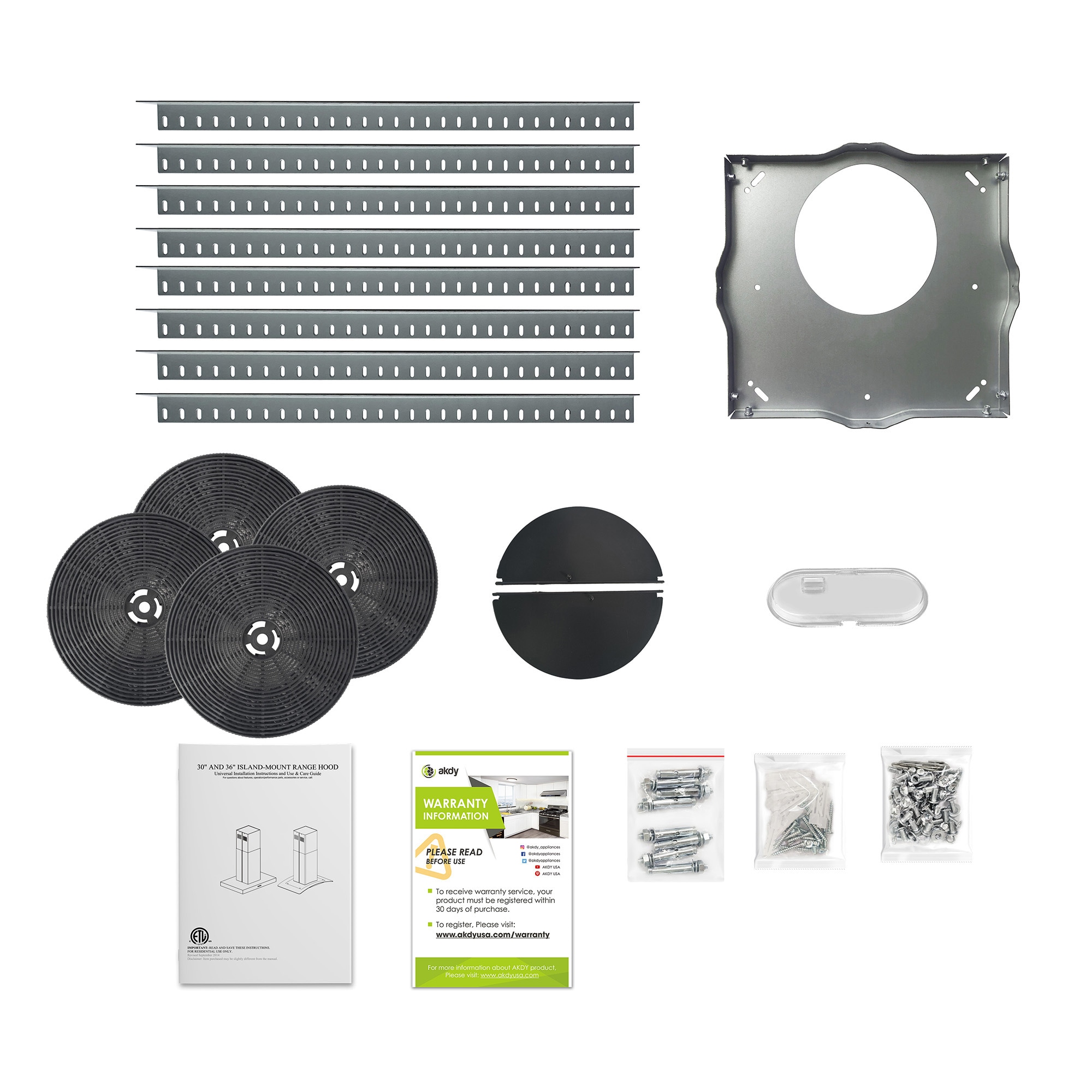 AKDY RH0480CFL Island-Range-Hoods - View #9