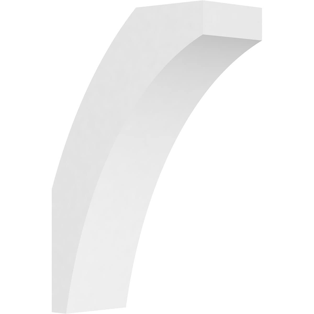 Ekena Millwork BRCP03X08X12THR 3-in x 8-in x 12-in Unfinished PVC Standard Thorton Knee Brace