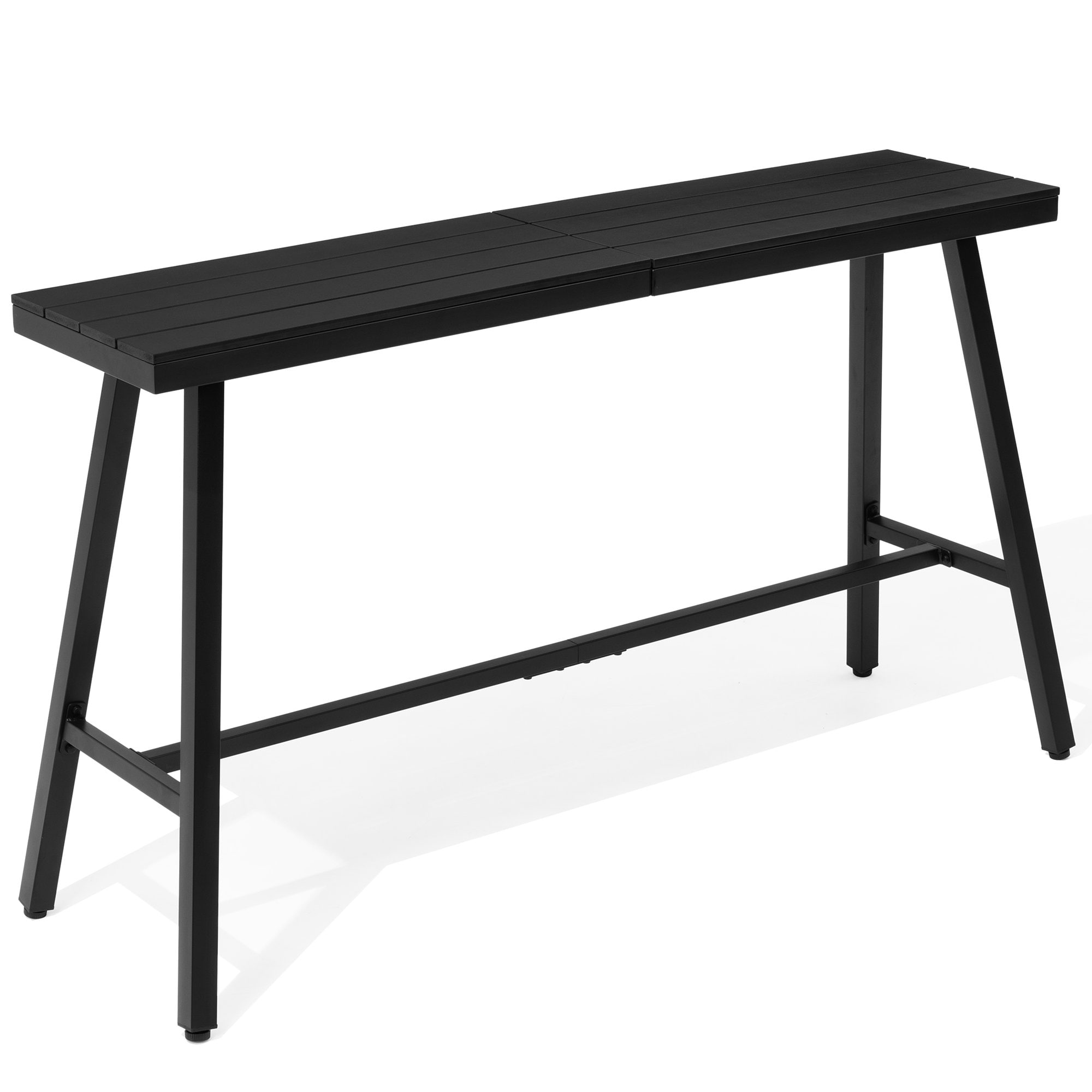 Crestlive Products CL-TB057BLK160 1 pc patio bar table Rectangle Bar height Table 15.55-in W x 63-in L